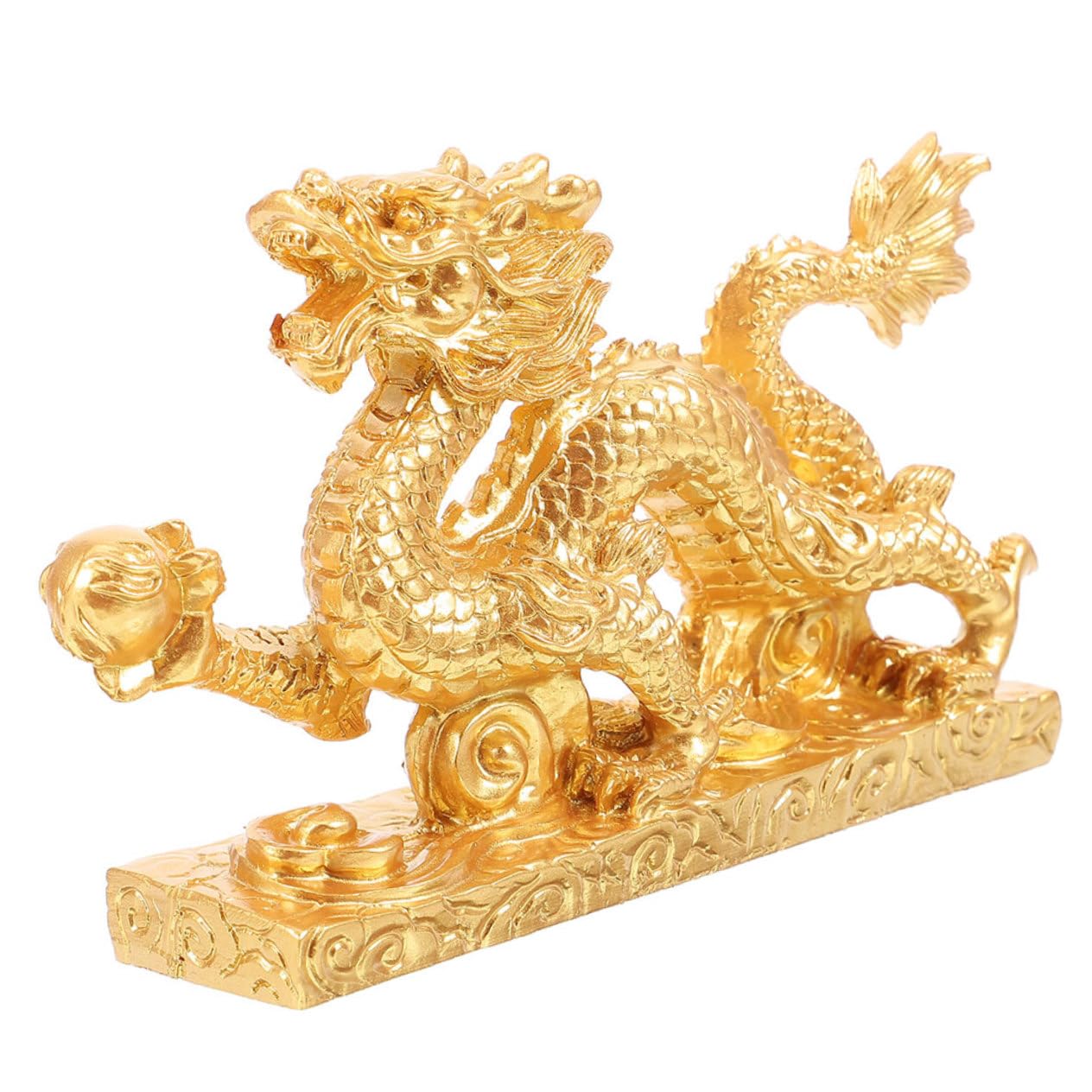 Statue de dragon artisanale en résine de haute qualité pour intérieur