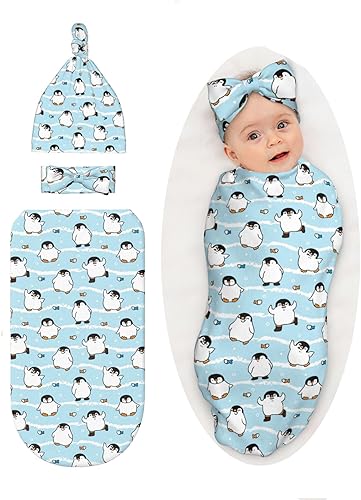 Miniatura 15 de Manta para envolver recién nacido con sombrero y lazo, saco de dormir suave, saco de envolver regalo para artículos de bebé de hongos, artículos de