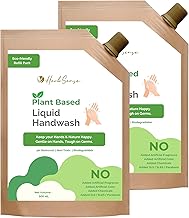 Herbsense Liquid Handwash Refill Pack, No Artificial Fragrance & Color,Sulphate Free,Zero Chemical Handwash (500ml x 2, Pack of 2) (1000ml)
