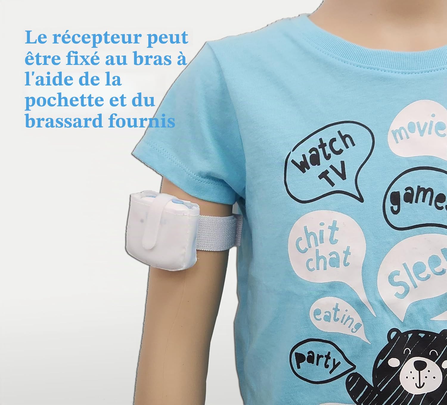 DryEasy Pro Babyphone sans fil avec détecteur amélioré, 6 sons sélectionnables, contrôle du volume, forte vibration et design compact pour surmonter l’énurésie nocturne