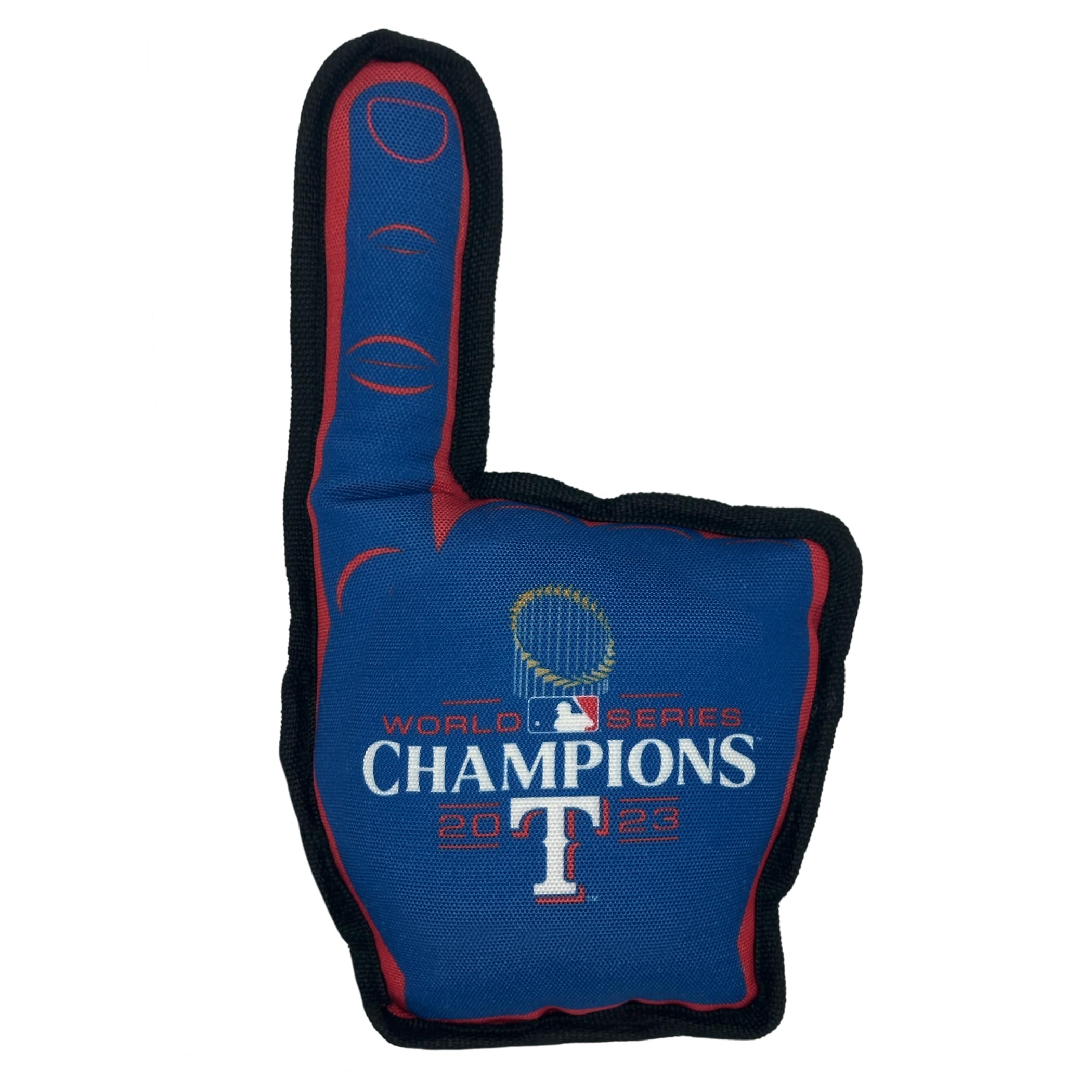 Pets FirstMLB Number ONE Fan Toy. Sports Dog Toy with Double Stitched Trim and Tough Nylon Material Filled with Chewable Polyfil and Inner Squeaker with Team Logo/Color