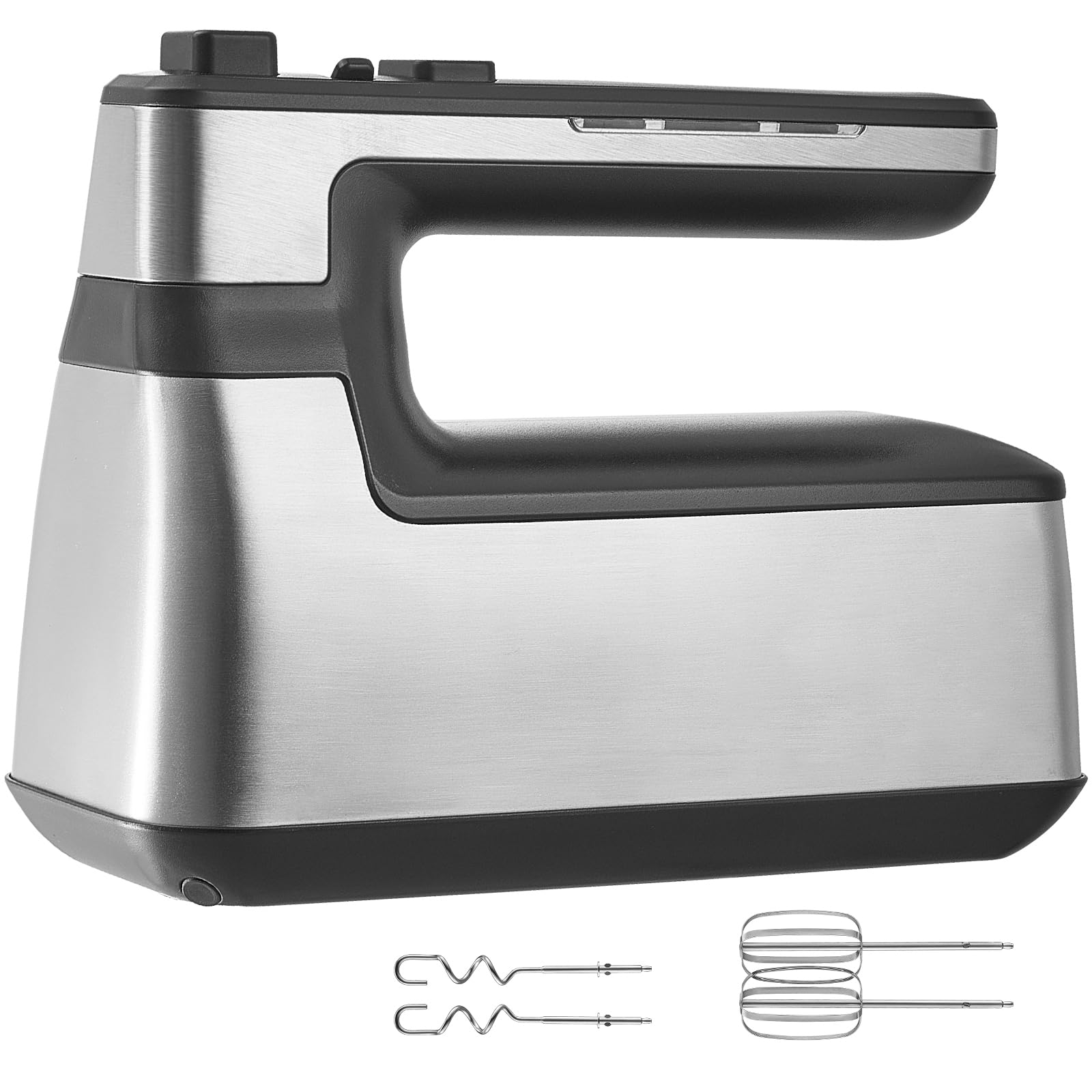 Happybuy 100W Cordless Electric Hand Mixer – Portable Handheld Mixer with Continuously Variable Speed, Turbo Boost & Storage Bag – Ideal for Baking, Whipping, Dough Mixing & Cream Beating