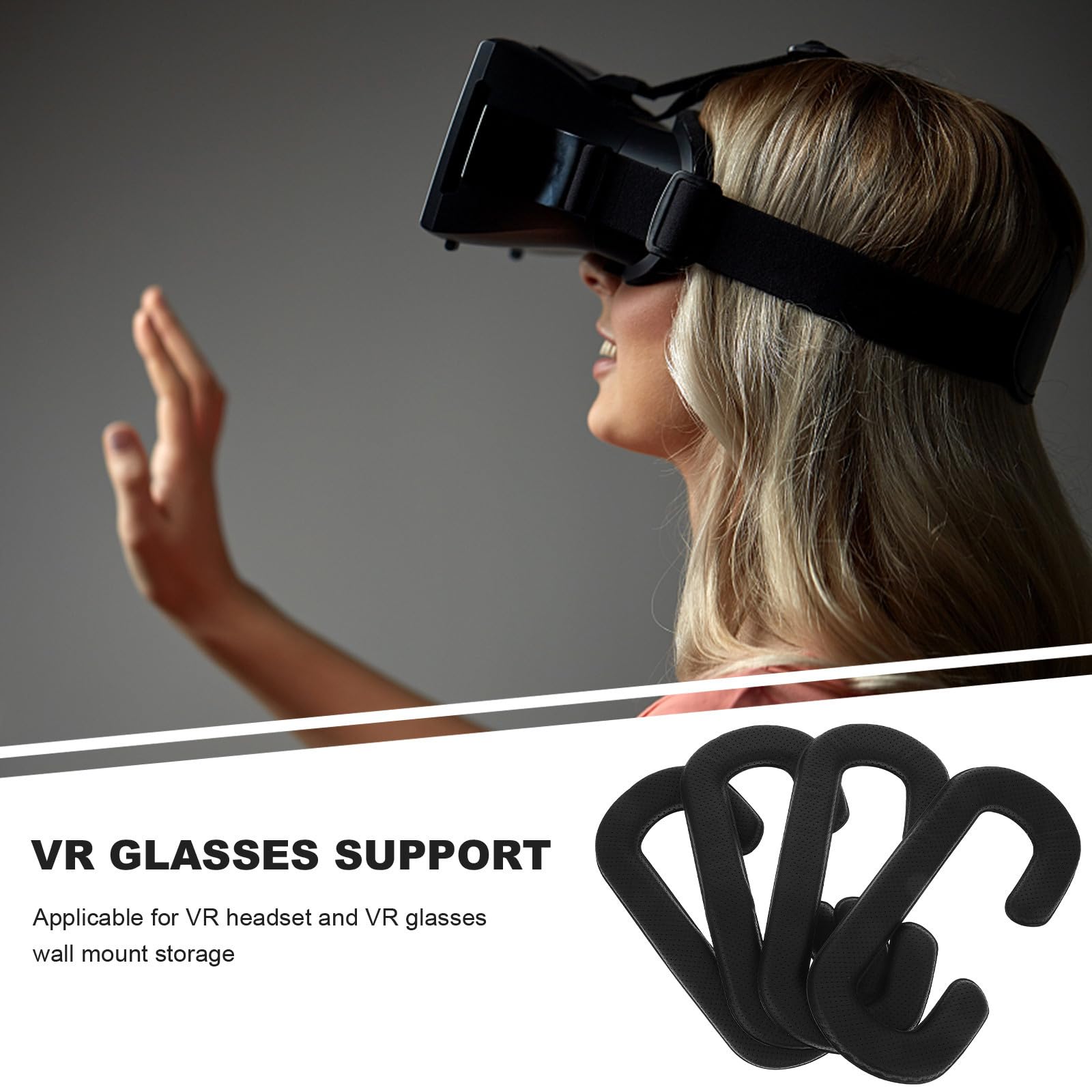HEMOBLLO 4 piezas de almohadillas de cara Vive de repuesto de espuma para los ojos, almohadilla de espuma viscoelástica VR, protector facial de realidad virtual, cubierta facial de realidad virtual,
