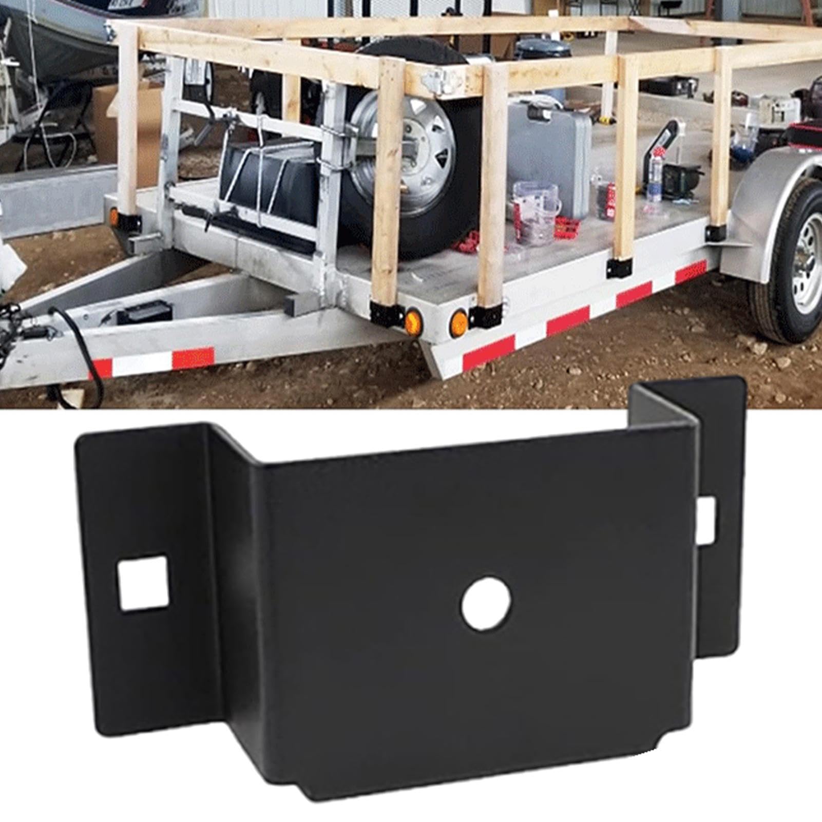 Supporti per Legno 4 Pezzi 10,16 x 5,08 cm Attrezzo Metallo | Supporti Porta Legno per Lavoro Esterno Camper Barca Autostrada Garage Costruzione