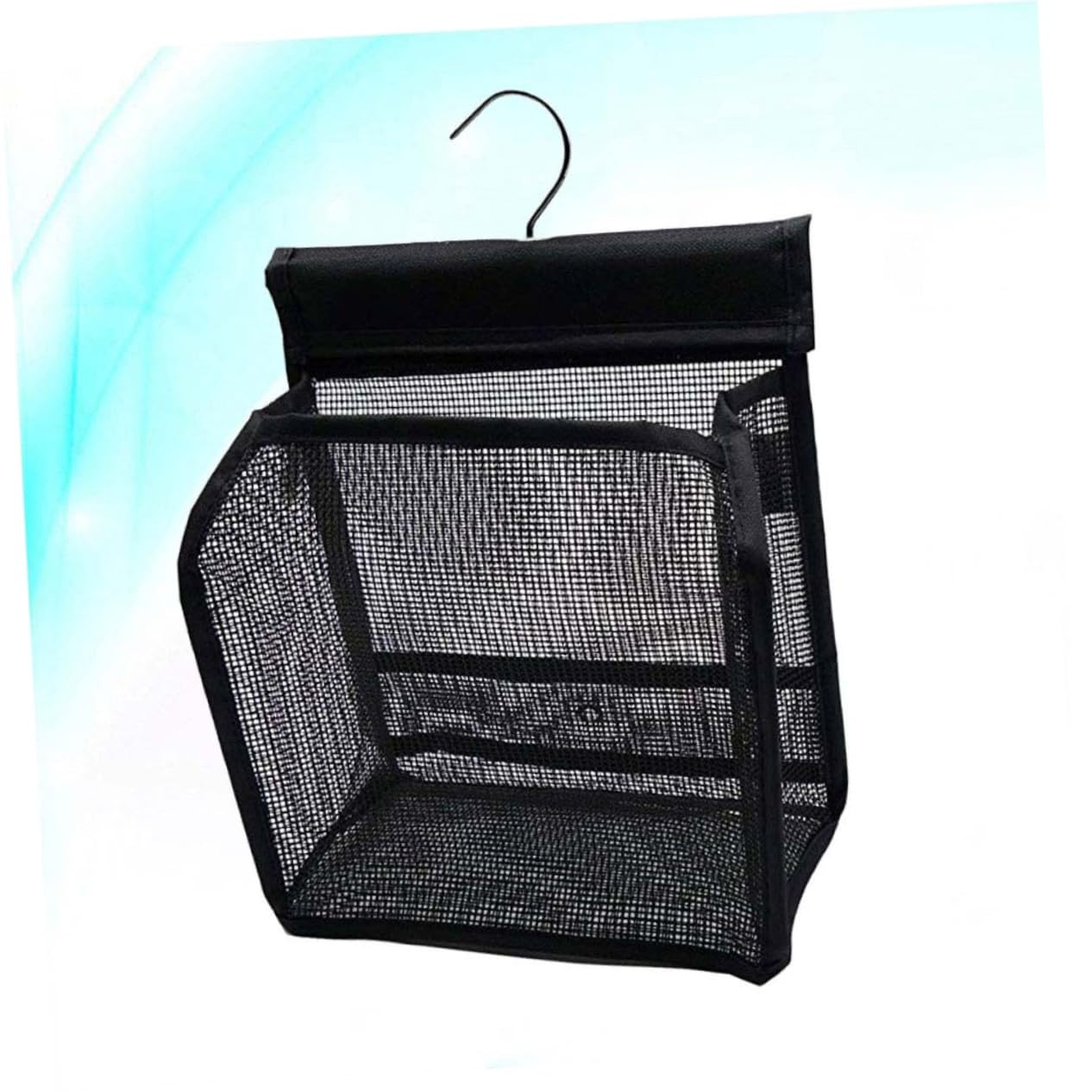 ULTECHNOVO Cestino Doccia Portaoggetti in Pvc Nero 3 Pezzi per Bagno