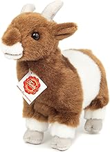 Teddy Hermann 91719 Ziege braun/weiß 22 cm, Kuscheltier, Plüschtier mit recycelter Füllung