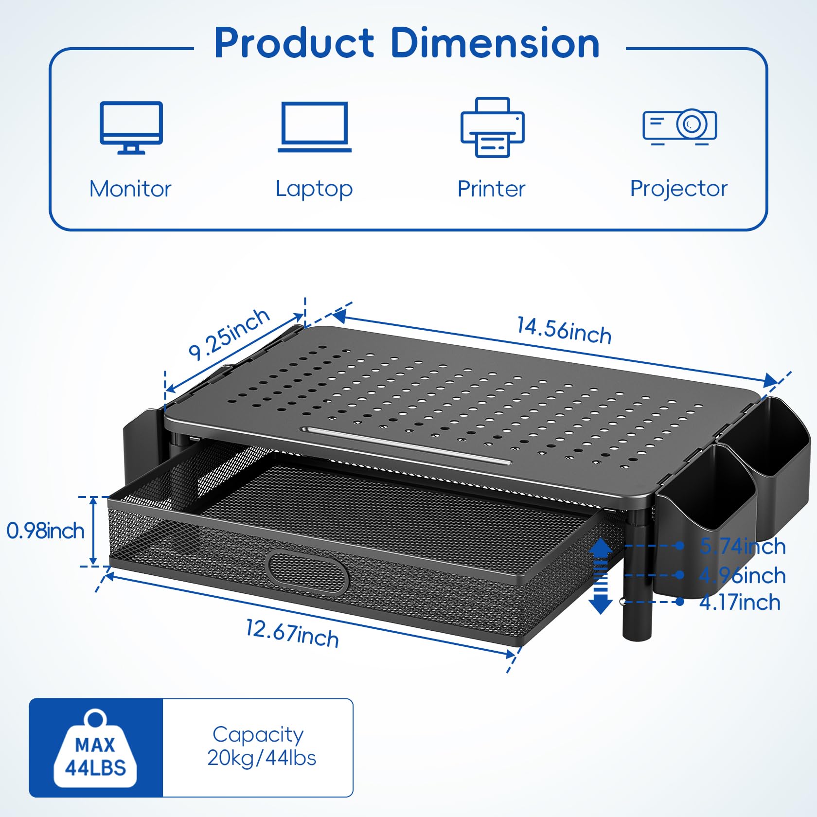 Snapklik.com : UPGRAVITY Monitor Stand Riser