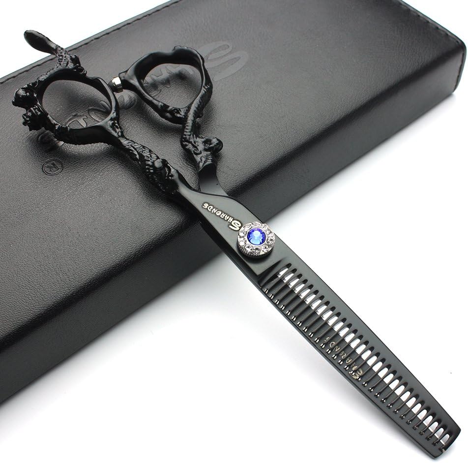 5.5/6/7.5/7/8-inch Professional Hair Clippers, Japanese 440C Jewelry Scissors (6-inch thinning Scissors)