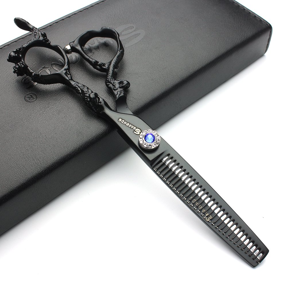 5.5/6/7.5/7/8-inch Professional Hair Clippers, Japanese 440C Jewelry Scissors (6-inch thinning Scissors)