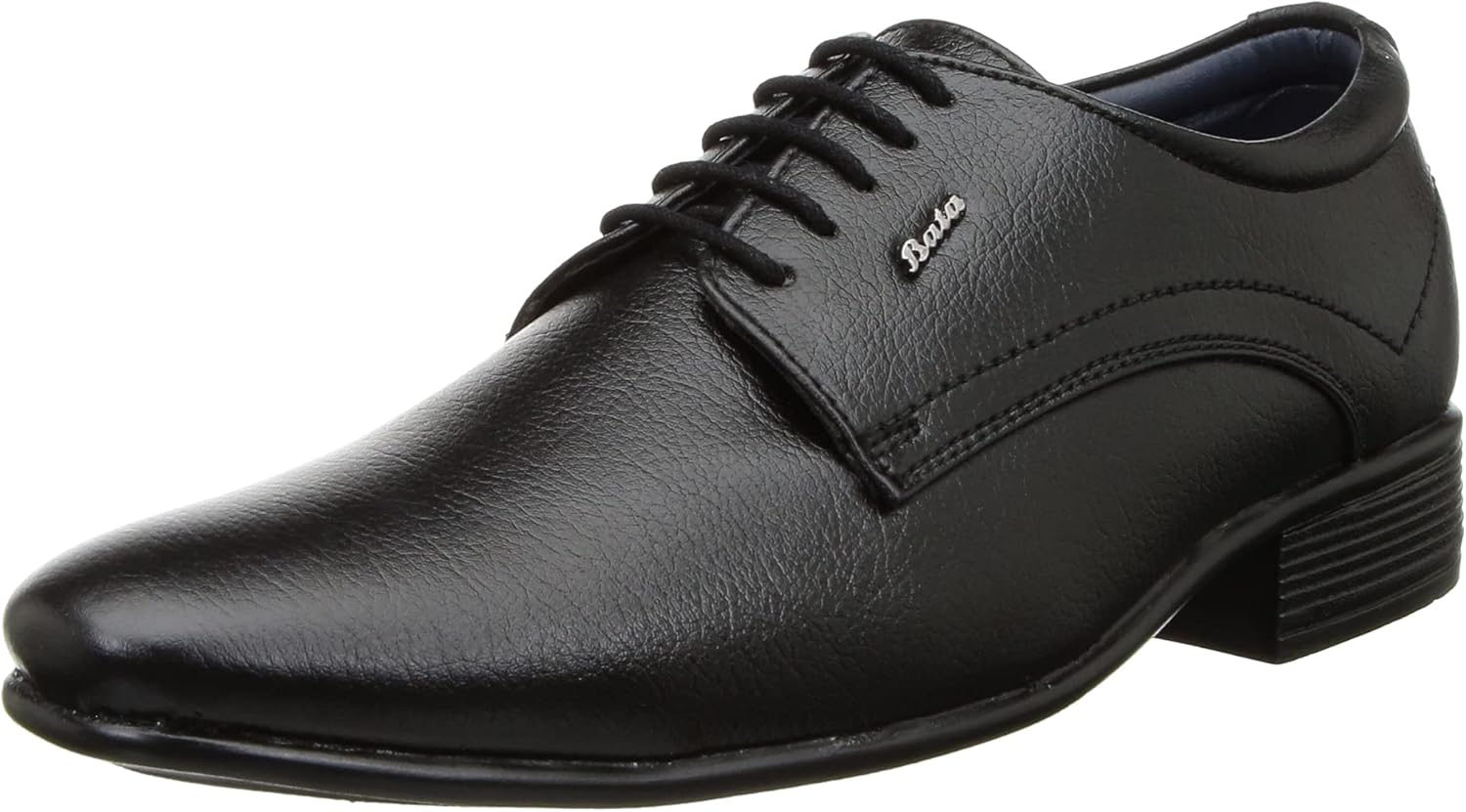 BATA Men’s Classic Oxford Black Leather Dress Shoes Derby Formal Shoes  for Men with Cushioned Insole Slip-Resistant Sole Comfortable Men’s