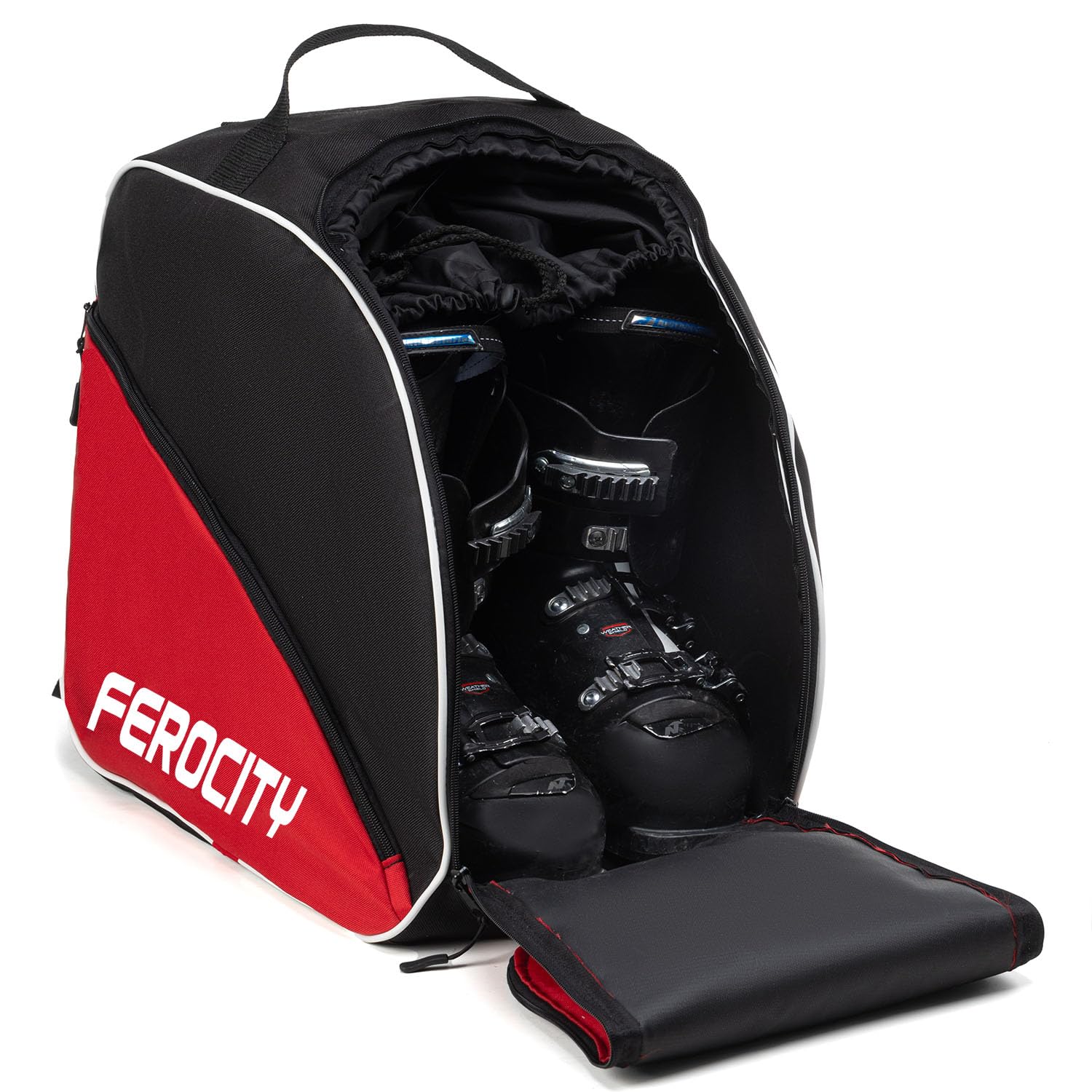 Ferocity Premium torba na buty narciarskie, torba na buty narciarskie ze sznurkiem i kieszenią boczną [054]
