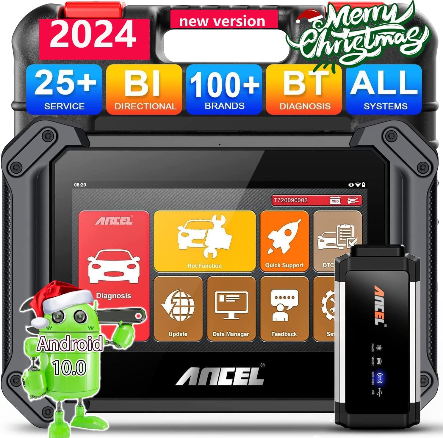 Probador de Baterías de Auto 6V/12V, Lector de Códigos OBD2, Herramienta de Diagnóstico del Motor, Analizador de Baterías, cáner OBDII con Funcion Completas OBD2 - AliExprs 34