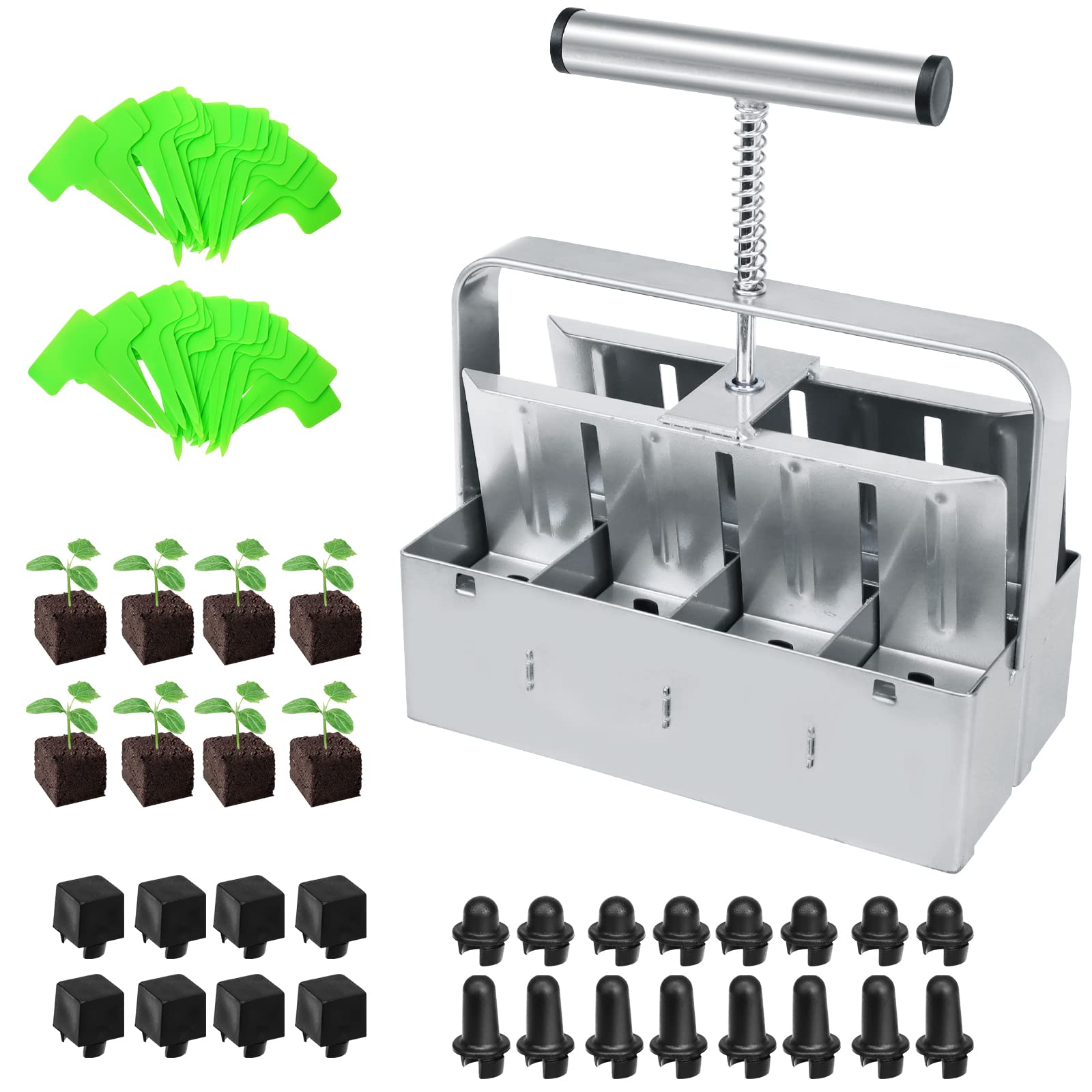 Buy Top Hill 2023 Upgrade Soil Blocker with Comfortable Handle 8 Cell