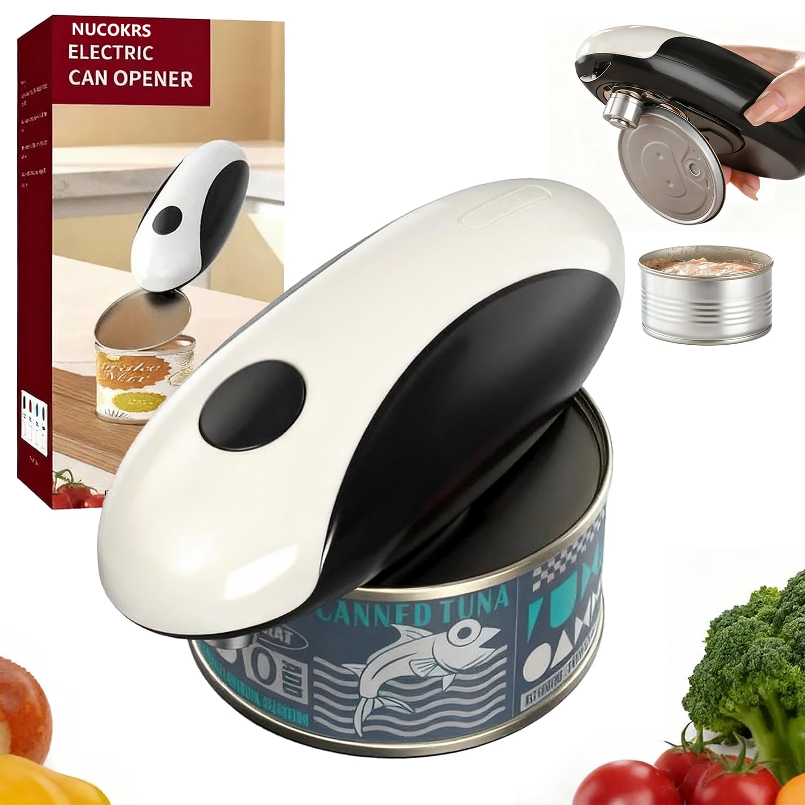 Ouvre-boite electrique automatique rechargeable cadeau utile arthrite