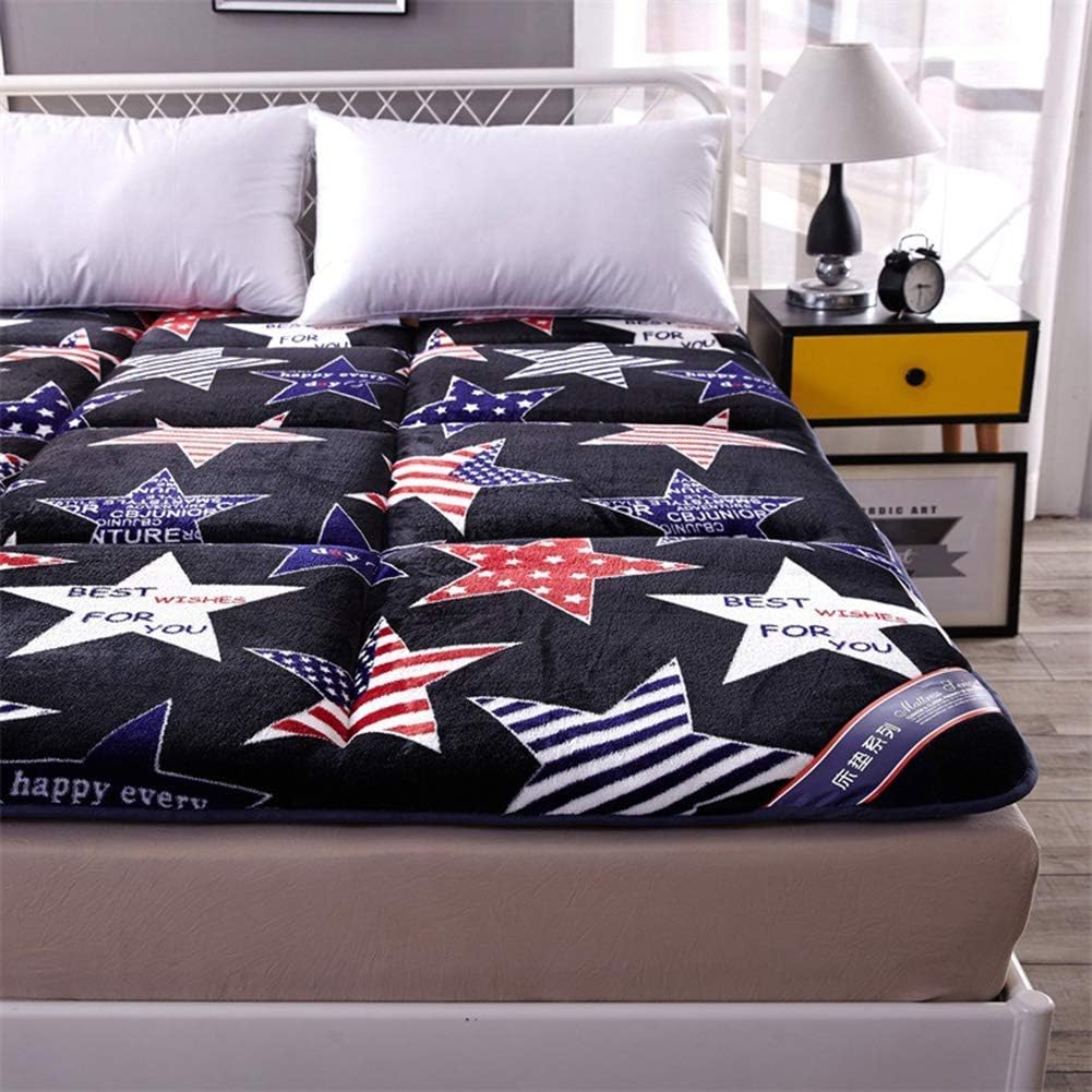 Japanese Floor Mattress Futon Mattress Roll Up Guest Mattress Thicken Sleeping Pad Folding Tatami Floor Mat Portable Camping Mattress Kids Sleeping Pad