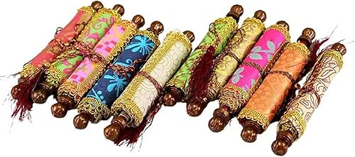 eSplanade Sobres Lifafa para regalo de dinero, tipo rolling, papel multicolor hecho a mano, paquete de 10 eSplanade Sobres Lifafa para regalo de dinero, tipo rolling, papel multicolor hecho a mano, paquete de 10