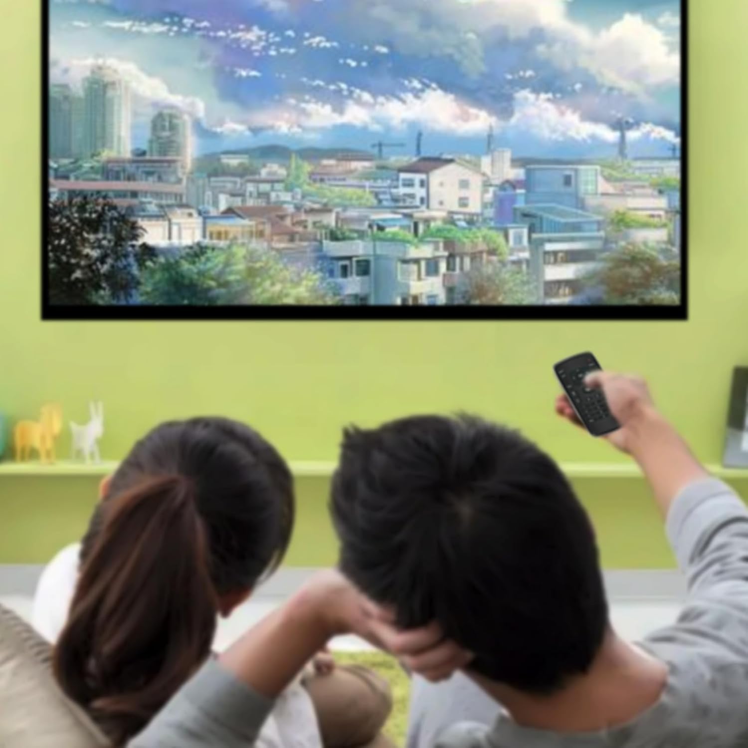 AULCMEET XRT020 remote control next to a VIZIO TV, with a list of compatible VIZIO TV models.