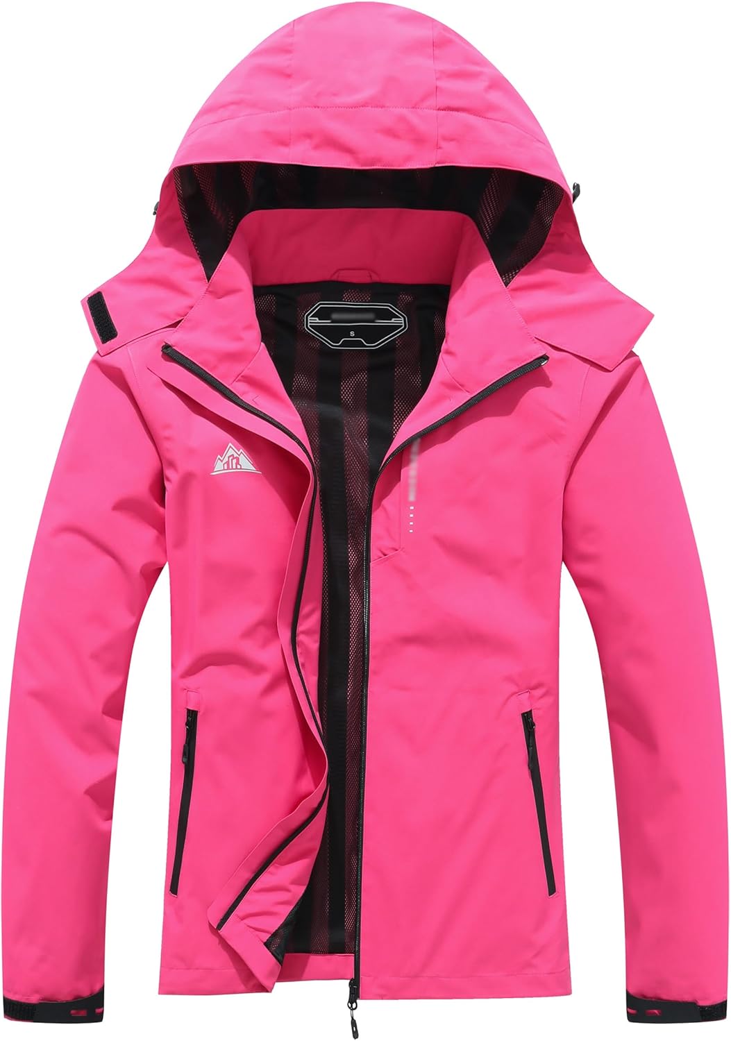 Lightweight Women’s Waterproof Hooded Rain Jacket for Hiking & Travel