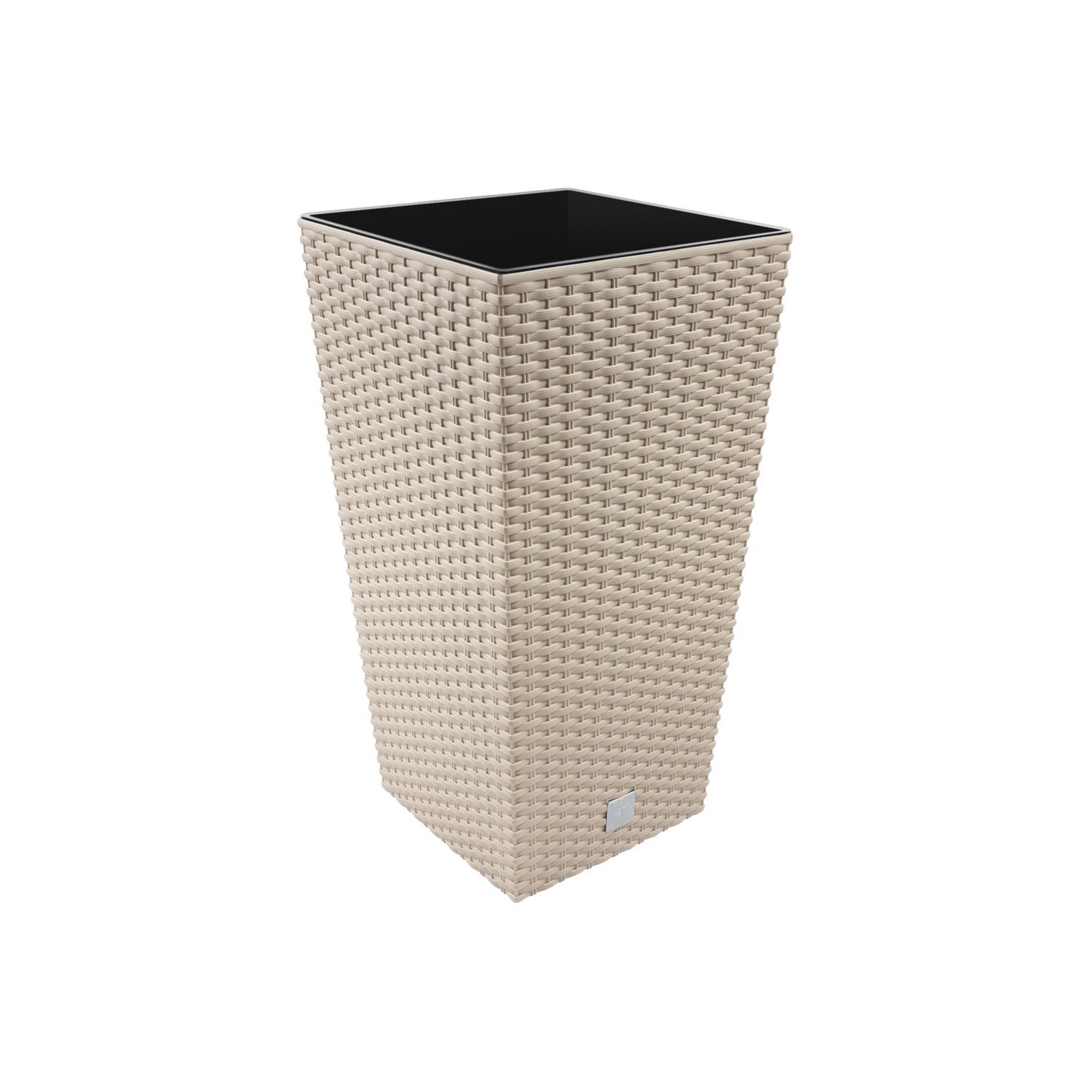 Maceta Rato de 11,4 litros con inserto 20 x 20 x 37,6 cm en color ocre oscuro — view 12