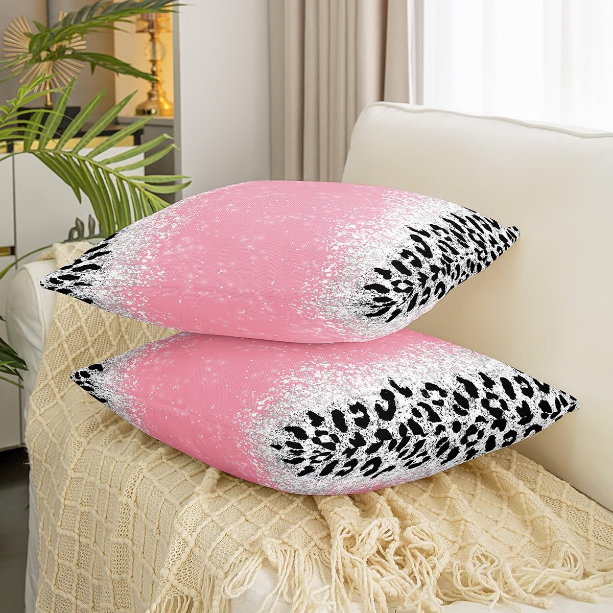 Set di 2 federe per cuscino 45x45 cm, federa in peluche super morbida