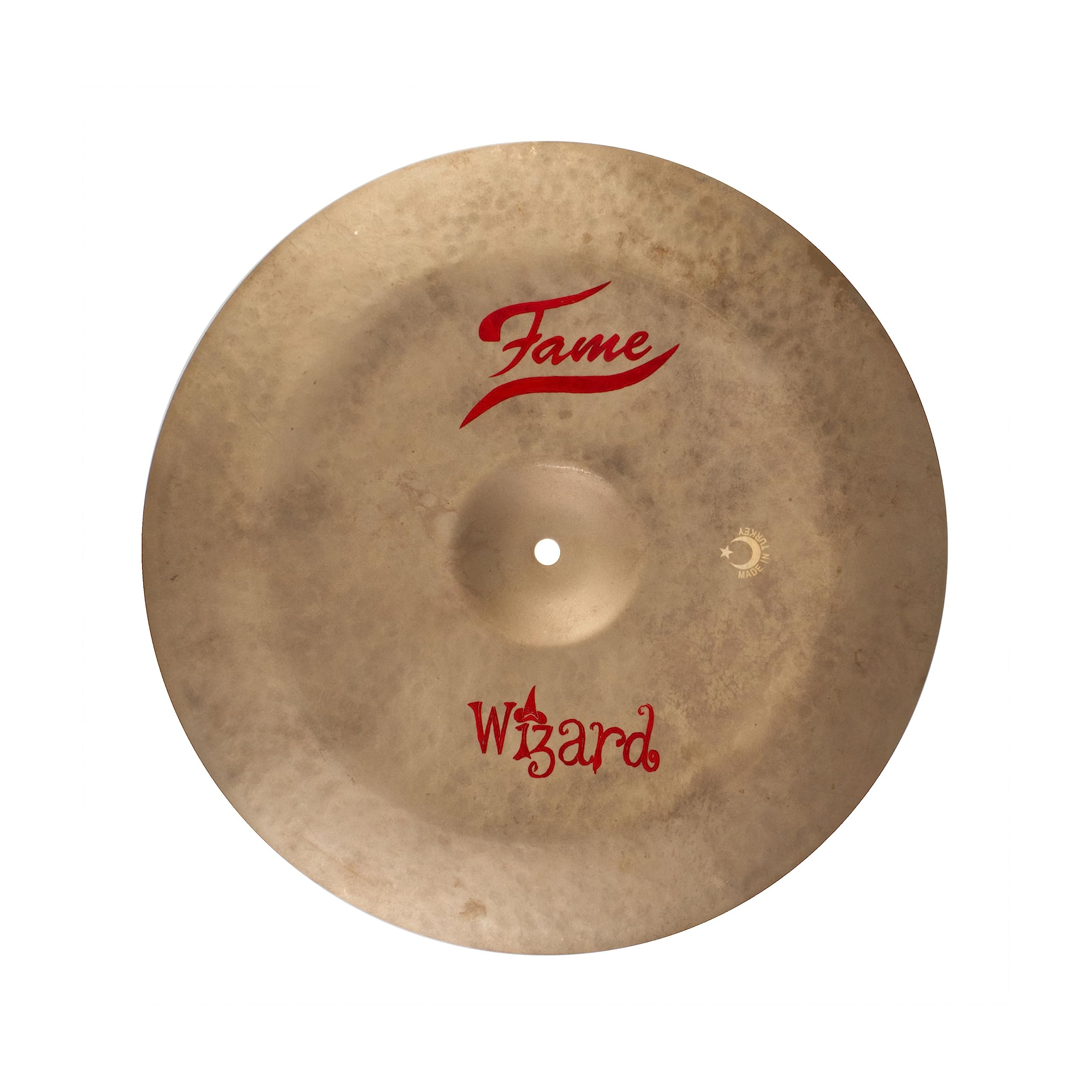 Fame Wizard China 16 Zoll, B20 Bronze, Handgehämmert, Sandgestrahlt, Thin, Kompatibel mit Schlagzeugsets