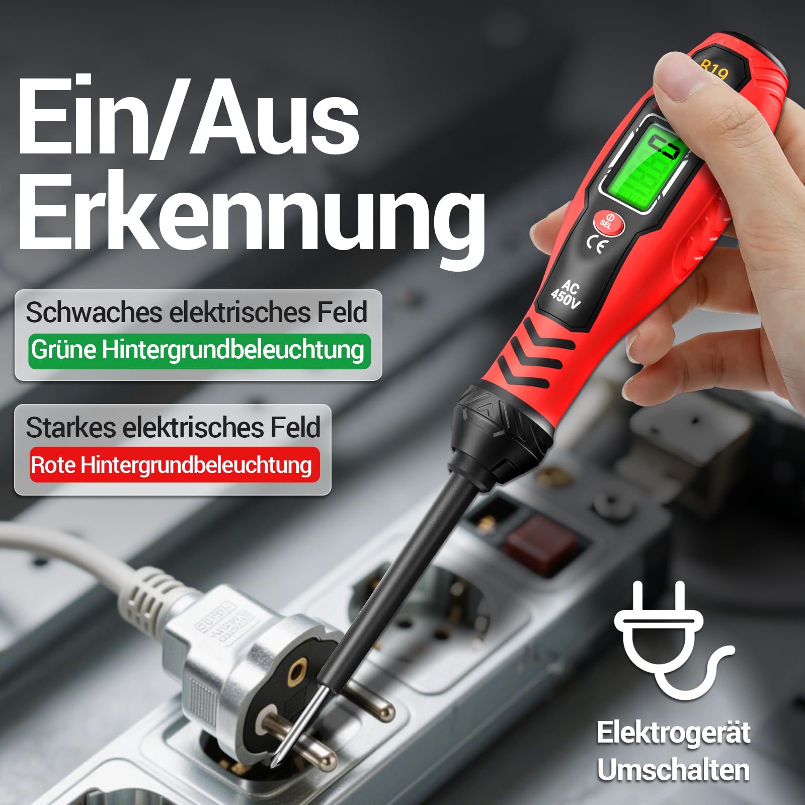 ANENG Multimeter TRMS 6000 Counts with Schraubendreher Spannungsprüfer Mit Dualbereich AC 11V/30V–1000V,mit NCV,Gleich/Wechsel strom,AC/DC Spannung,Widerstand,Dioden,Durchgangsprüfung,Kapazität