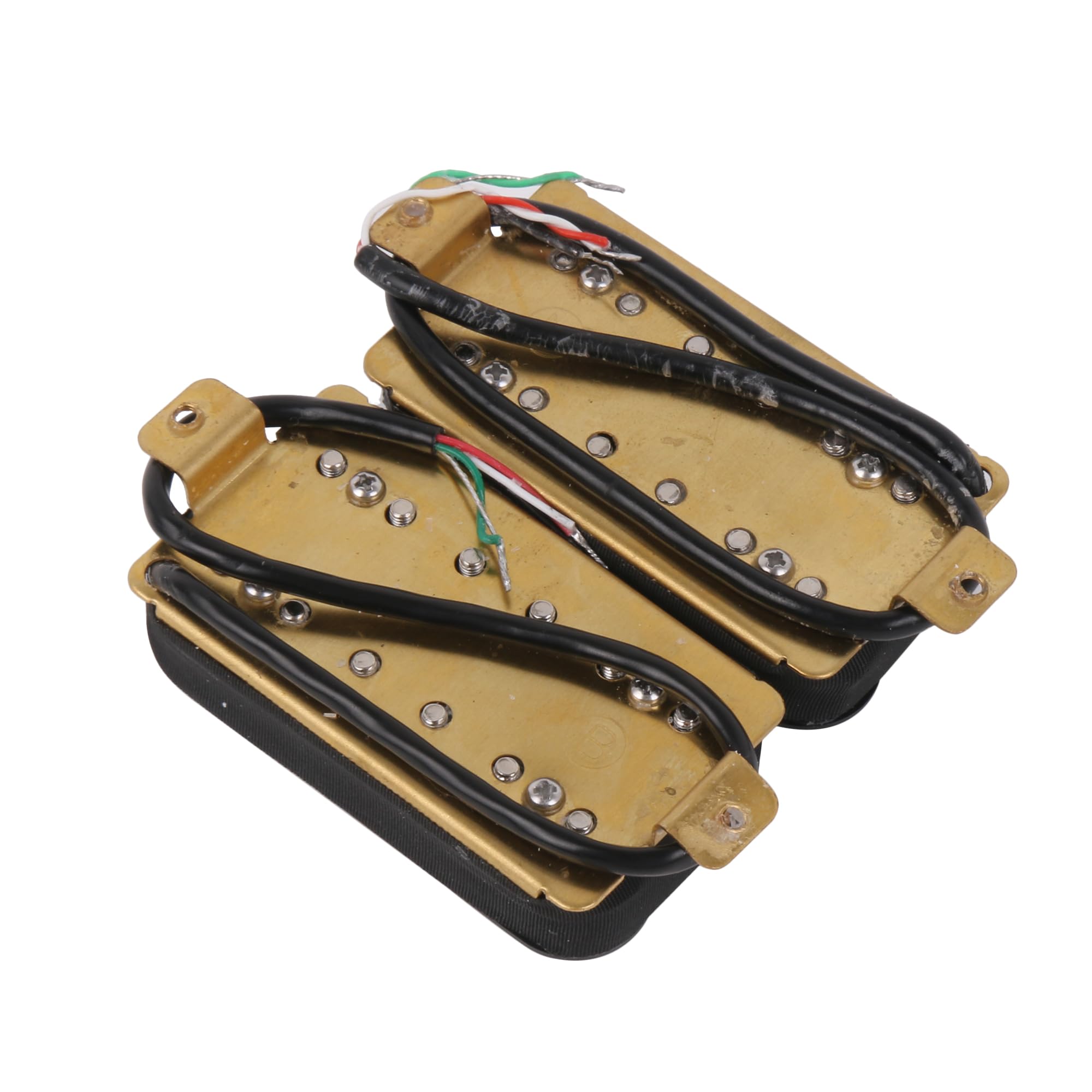 Yibuy 2 Pz Pickup Chitarra Elettrica 4.2k/4.3k ohm 50/52mm per Punk Hard Rock Nero