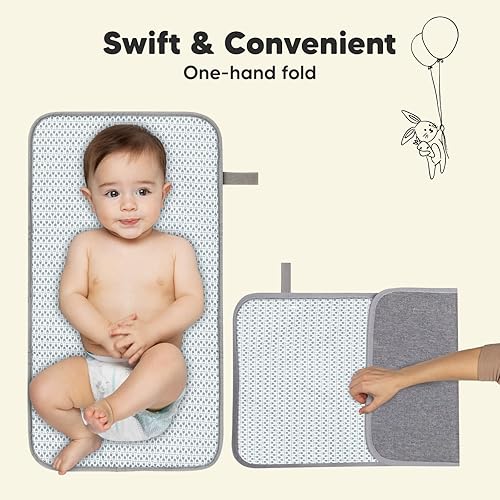 Miniatura 6 de KeaBabies Cambiador de pañales portátil - Cambiador de pañales plegable impermeable - Cambiador de pañales de viaje - Cambiador de pañales ligero