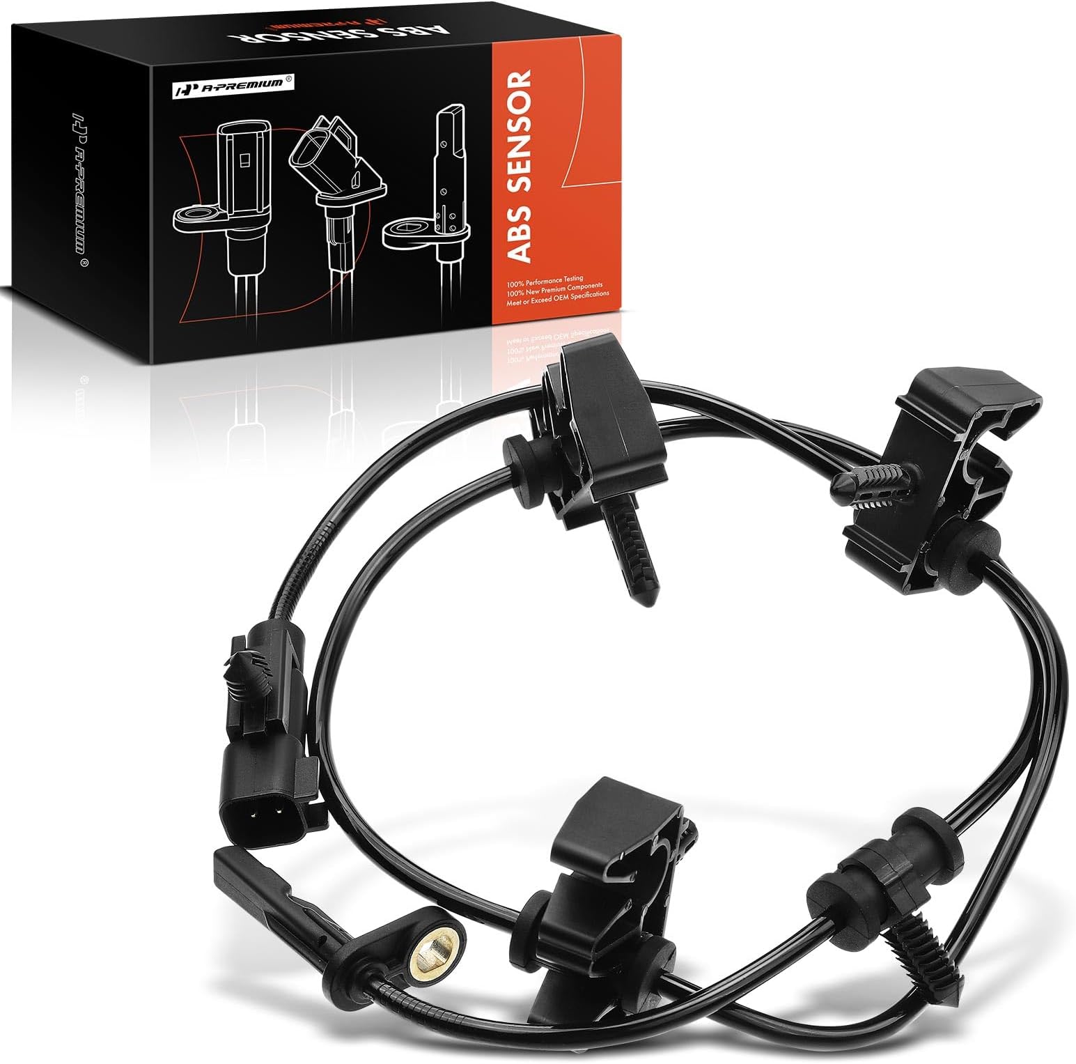 A-Premium Rear Left ABS Wheel Speed Sensor Compatible with Cadillac Models - SRX 2010 2011 2012 2013 2014 2015 2016 - Rear Left Driver Side, Replace# 15921850