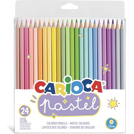 MILAN® Pennarelli Pastello Punta Conica - Confezione 8 Colori Brillanti E Lavabili