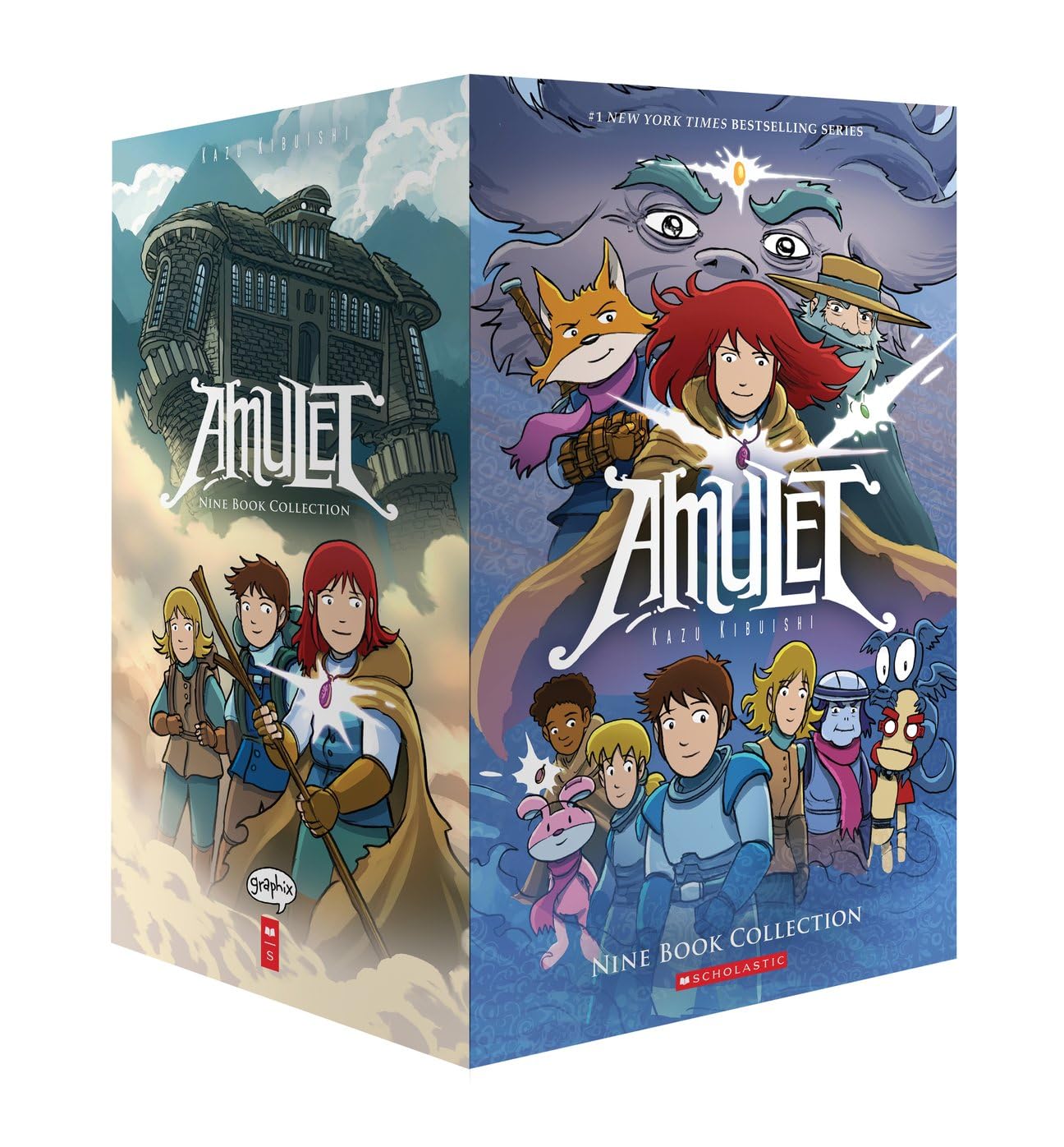 Amulet Graphic Novel Series 1 - 9 Books Collection Box Set by Kazu Kibuishi NEW
