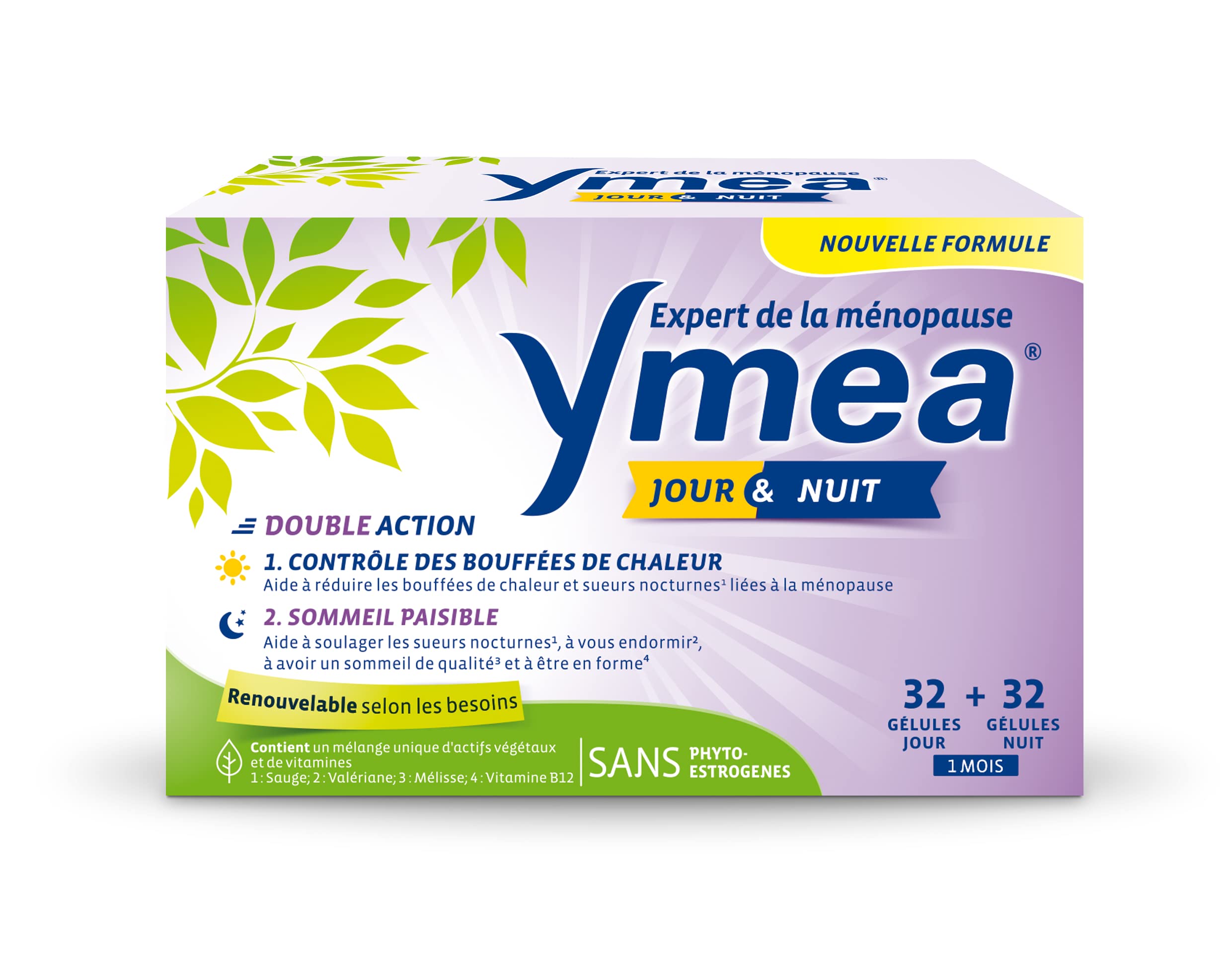 Yméa Ménopause Jour et Nuit 64 gélules