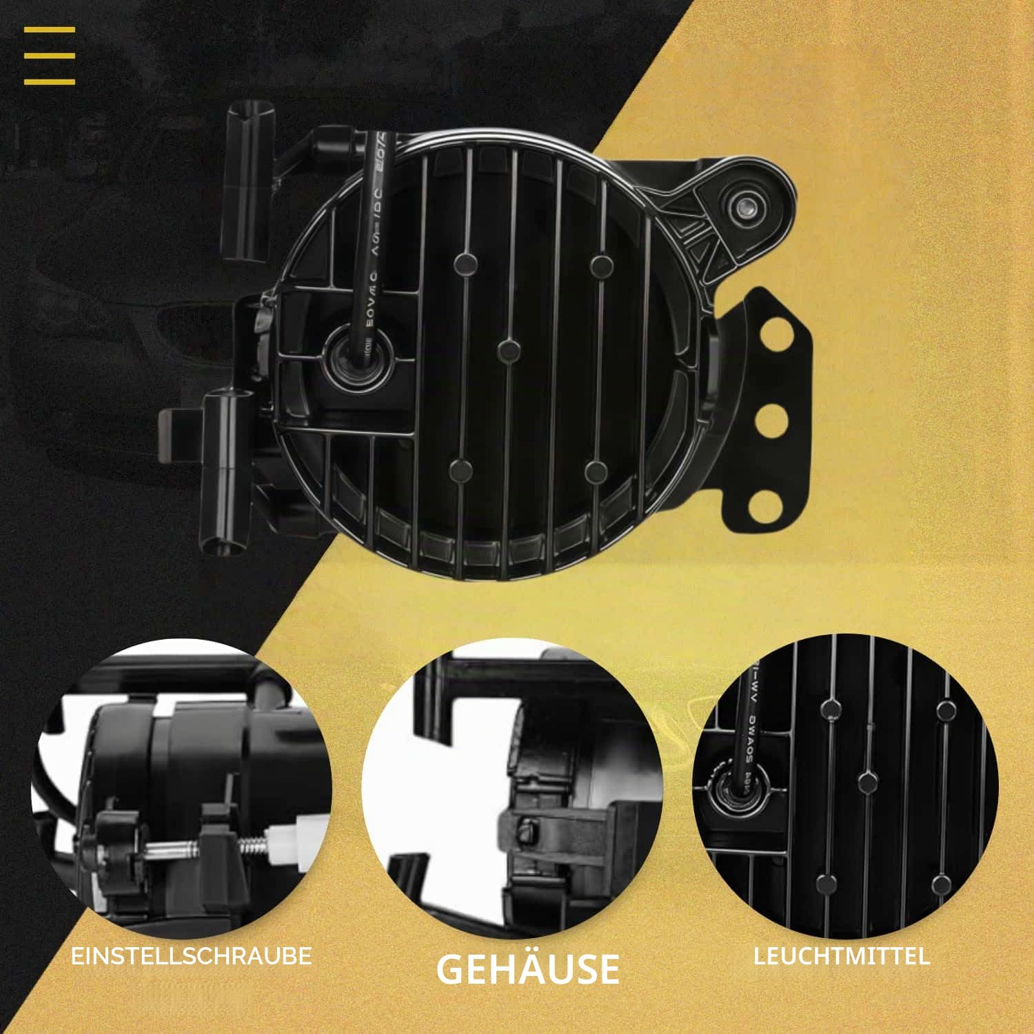 LED Nebelscheinwerfer Fur BMW 5 Series (E60/E61) 03-07 3 Series SDN/WGN E90/E91 04-12 M-package 3 Series CPE/CONV E46 03-07 6 Series E63/E64 03-10 BMW X3 E83 03-06 Ein Paar Klar Linse