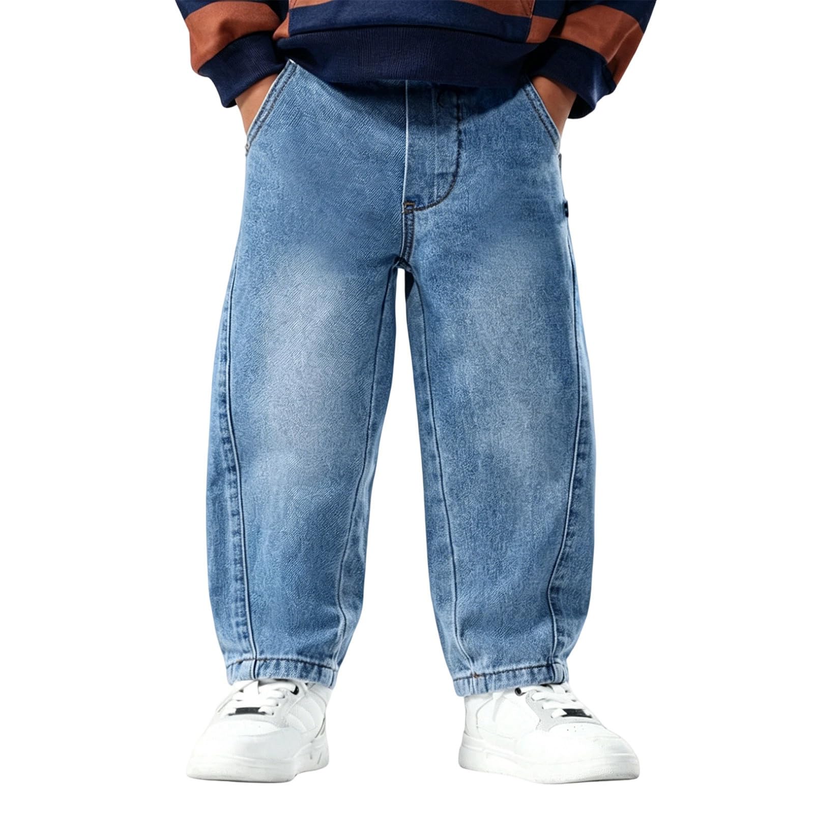 Jean droit ample garçon pantalon confortable style coréen automne