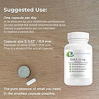 Vista 9 de DHEA Suplemento micronizado de 10 mg – DHEA para el equilibrio hormonal, salud suprarrenal, salud ósea y muscular para hombres y mujeres – Sin OMG