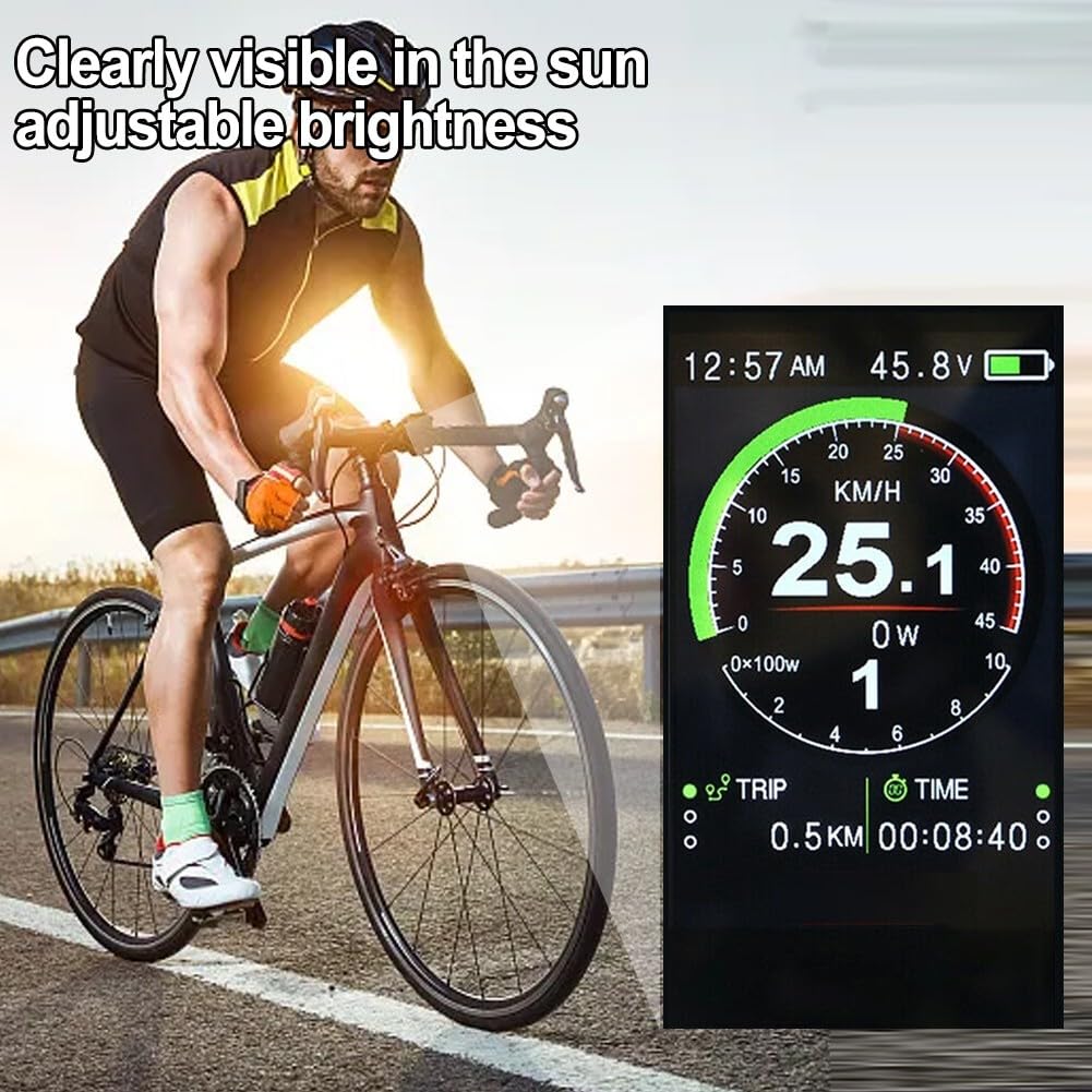 Unité d'affichage pour moteurs BAFANG MidDrive modèle 850C avec surveillance en temps réel du courant et de la vitesse (850C)