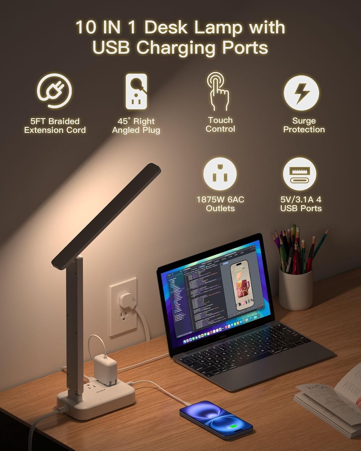Illuminate & Charge: One Beat Desk Lamp with Power Strip Review