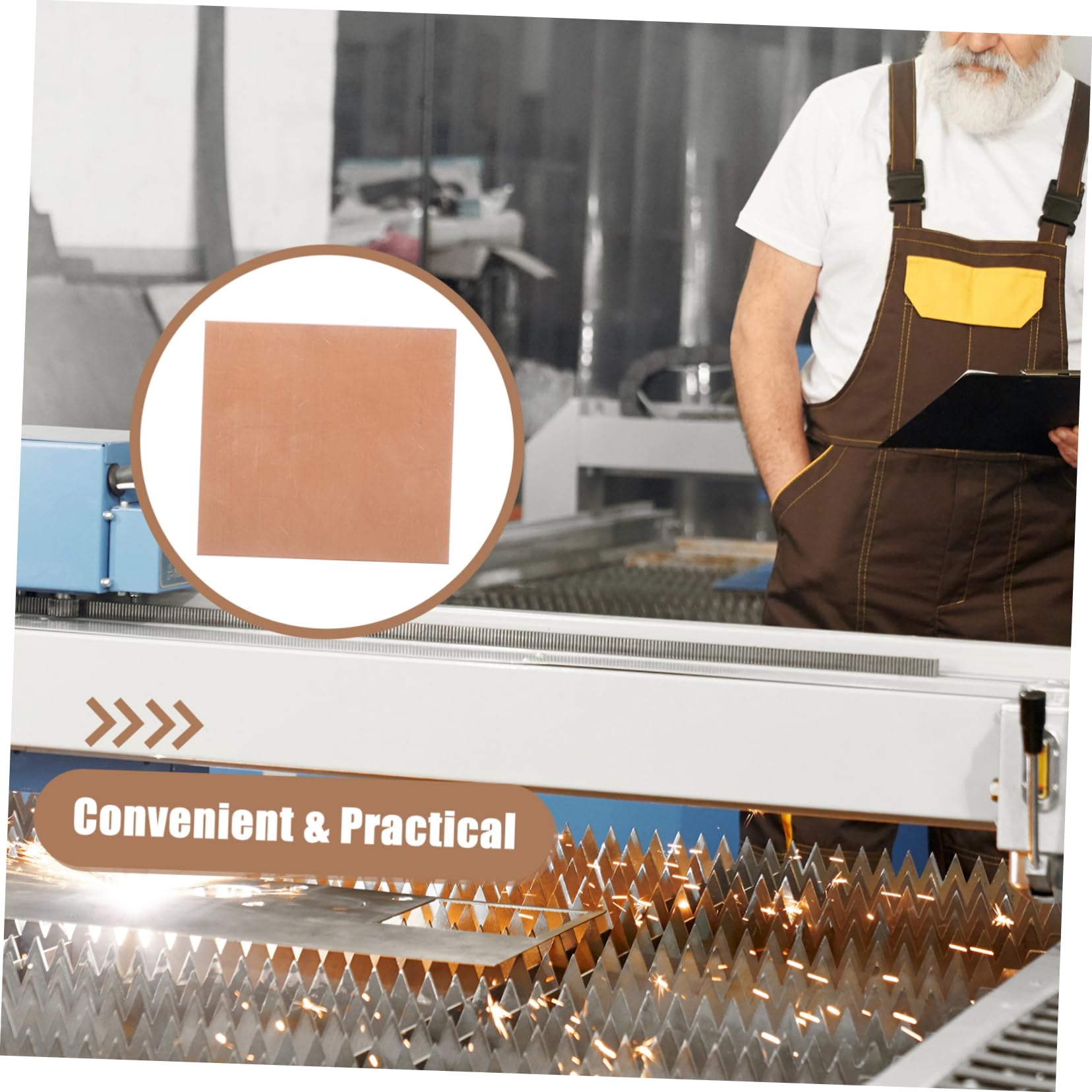 BELLIFFY 4 Sheets Sheets Copper Plate for Crafts Metal Plates for Jewelry Copper Plate for Jewelry