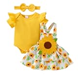 Baby Girl Clothes Newborn Ruffle Romper Cartoon Suspender Skirt Bow Headband Infant Summer Outfits 0-18 Months