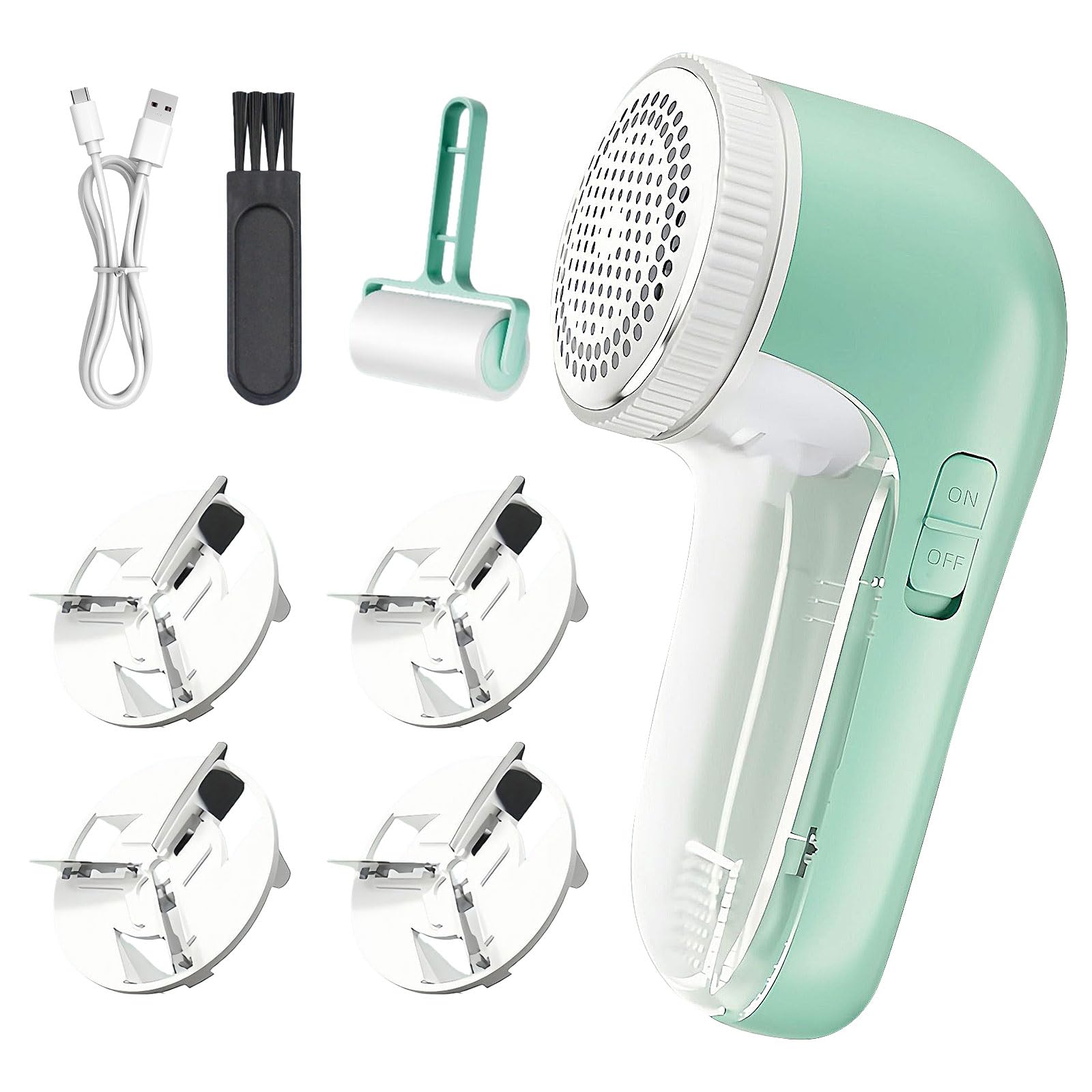 Pashop Green Fabric Shaver, Rechargeable Clothes Shaver, Lint Remover Bobble Remover For Clothes And Furniture