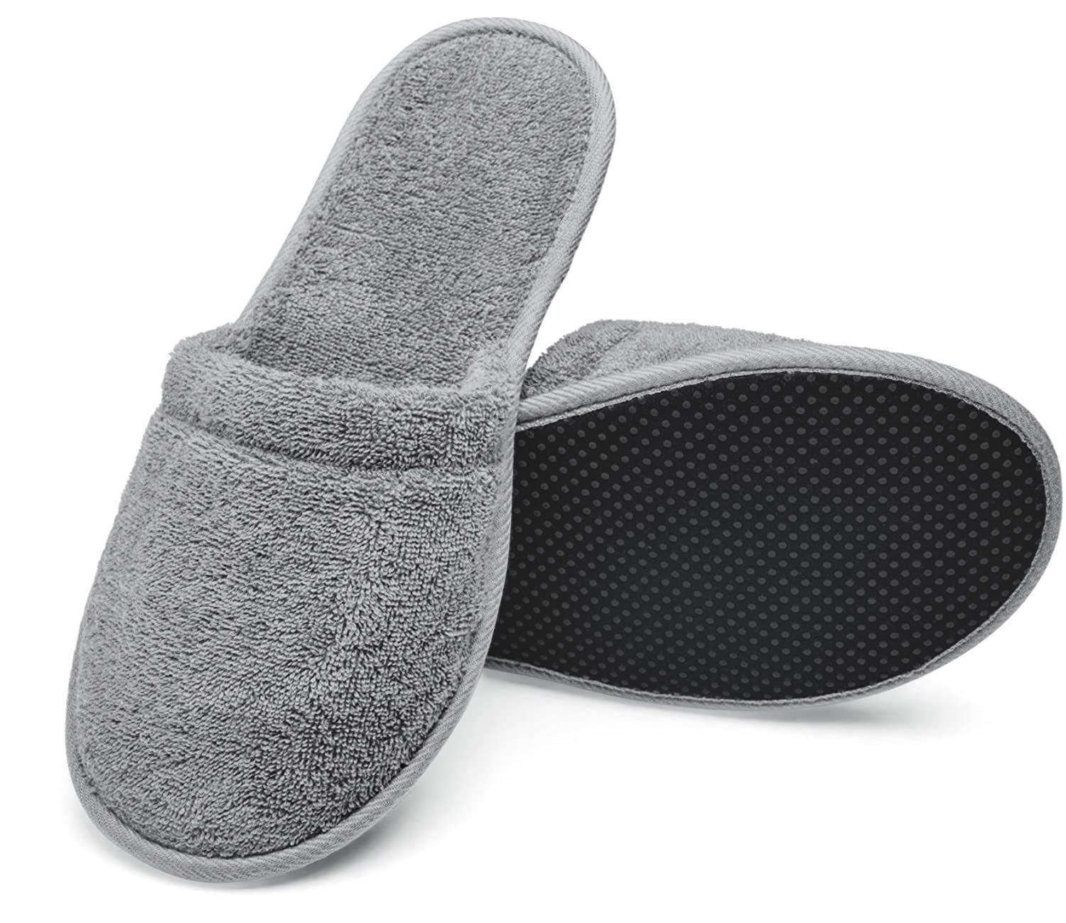 Arus 2 Pairs Bath Slippers, Slippers | 100% Terry Cotton