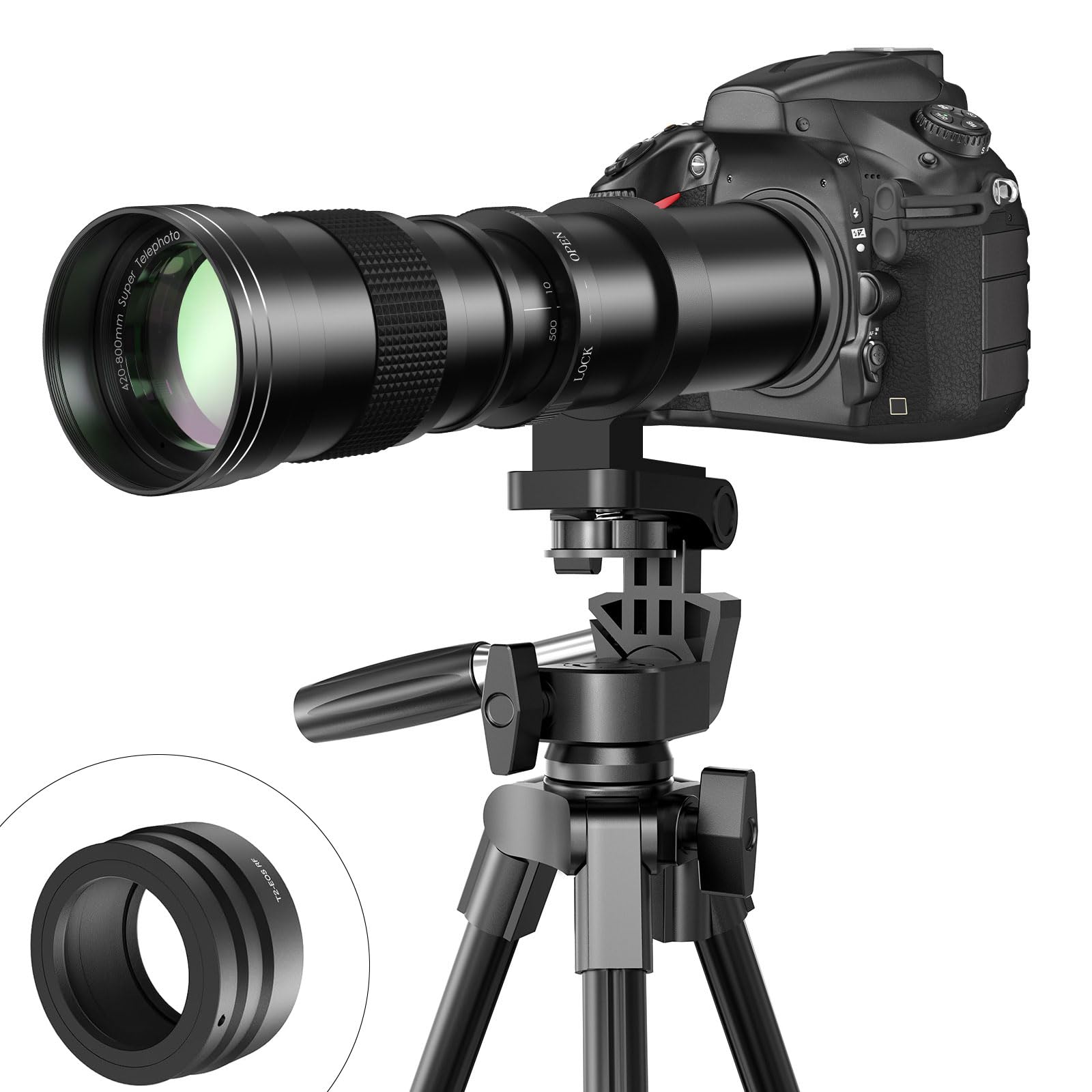 RF 420-800mm F8.3 Telephoto Zoom Lens(MF) + T-Mount for Canon EOS R6 Mark II/R5 Mark II/R5/R3/R7/R8/R10/RP/R6/R50/R1/R5 C/R50 V/R100/R/Ra - Manual Focus Mirrorless Cameras Lens(RF Mount)-picture-28