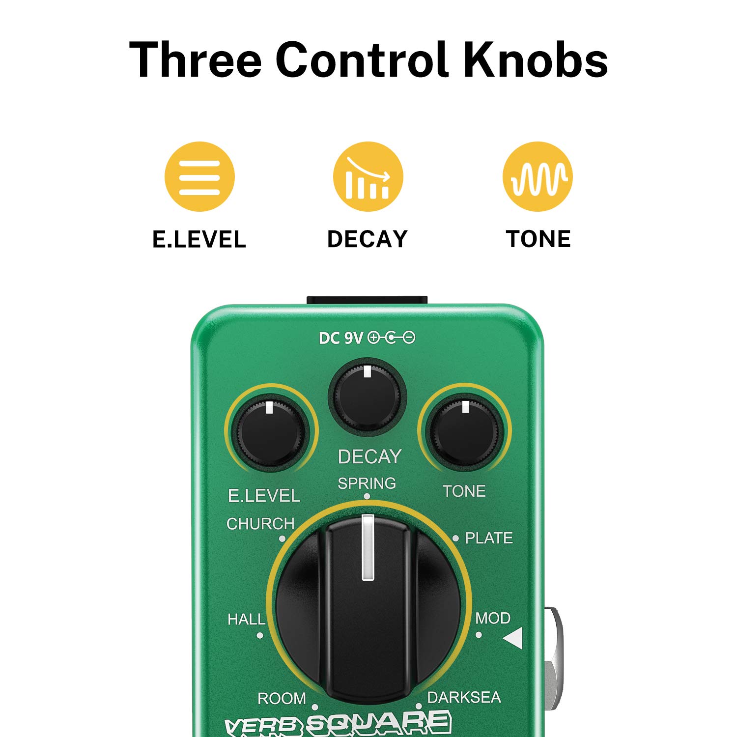 Donner Verb Square Evolution+ Guitar Effects Pedal : Amazon.in