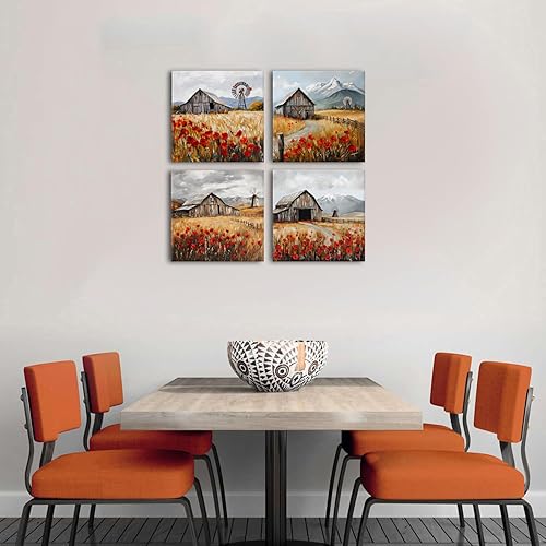 Miniatura 215 de Decoración rústica de cabaña, arte de pared de oso de vida silvestre, bosque, guardería, águila, lobo, alce, ciervo, imágenes para sala de estar,