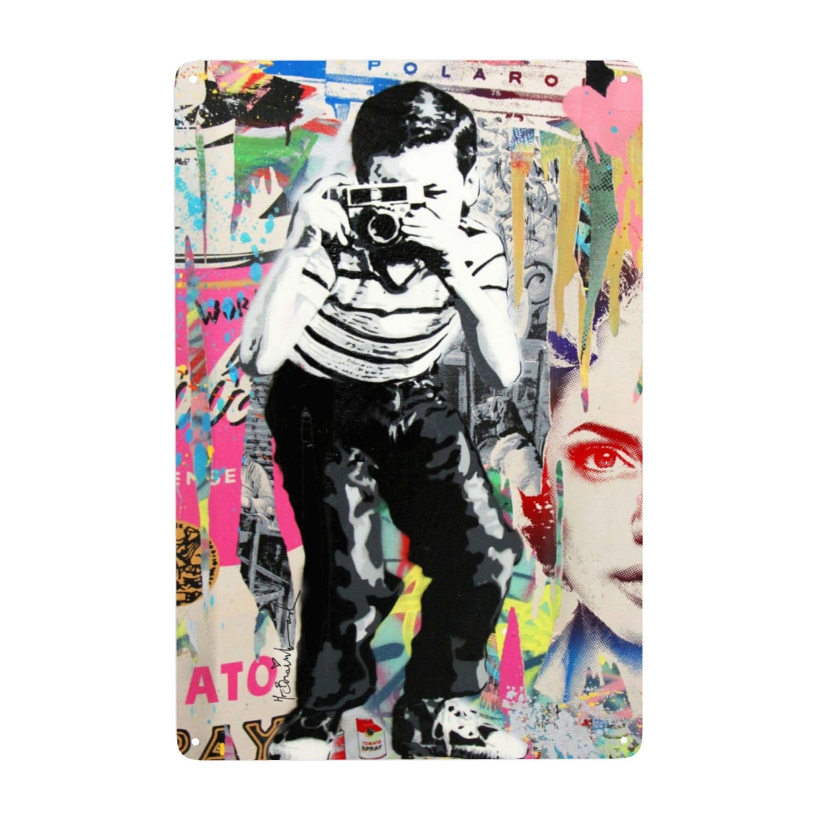 Amazon.co.jp: メタルプレート Banksy バンクシー ブリキの絵