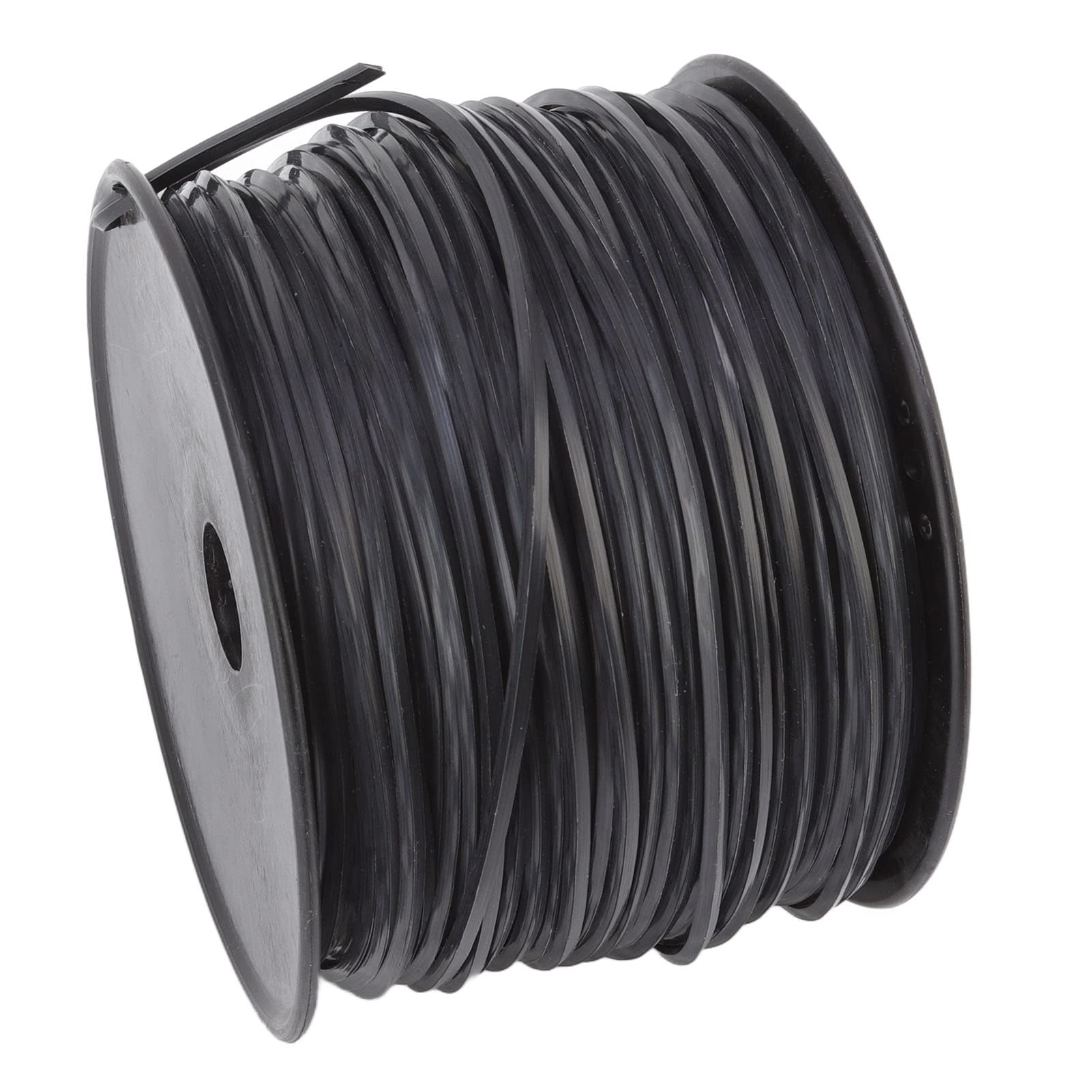 Filo per decespugliatore quadrato da 3,3 mm/0,13 pollici Sostituzione del filo per decespugliatore nero in nylon ad alta efficienza per (142 m/465,9 piedi)