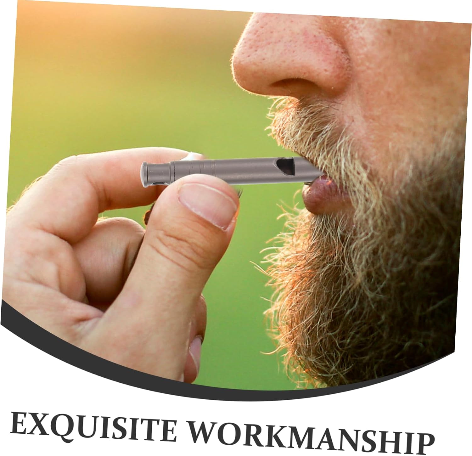 Loud Titanium Emergency Whistle with Nylon Lanyard for Coaches Referees Outdoor Use Portable Handheld Survival Signal for Camping Hiking Soccer Football