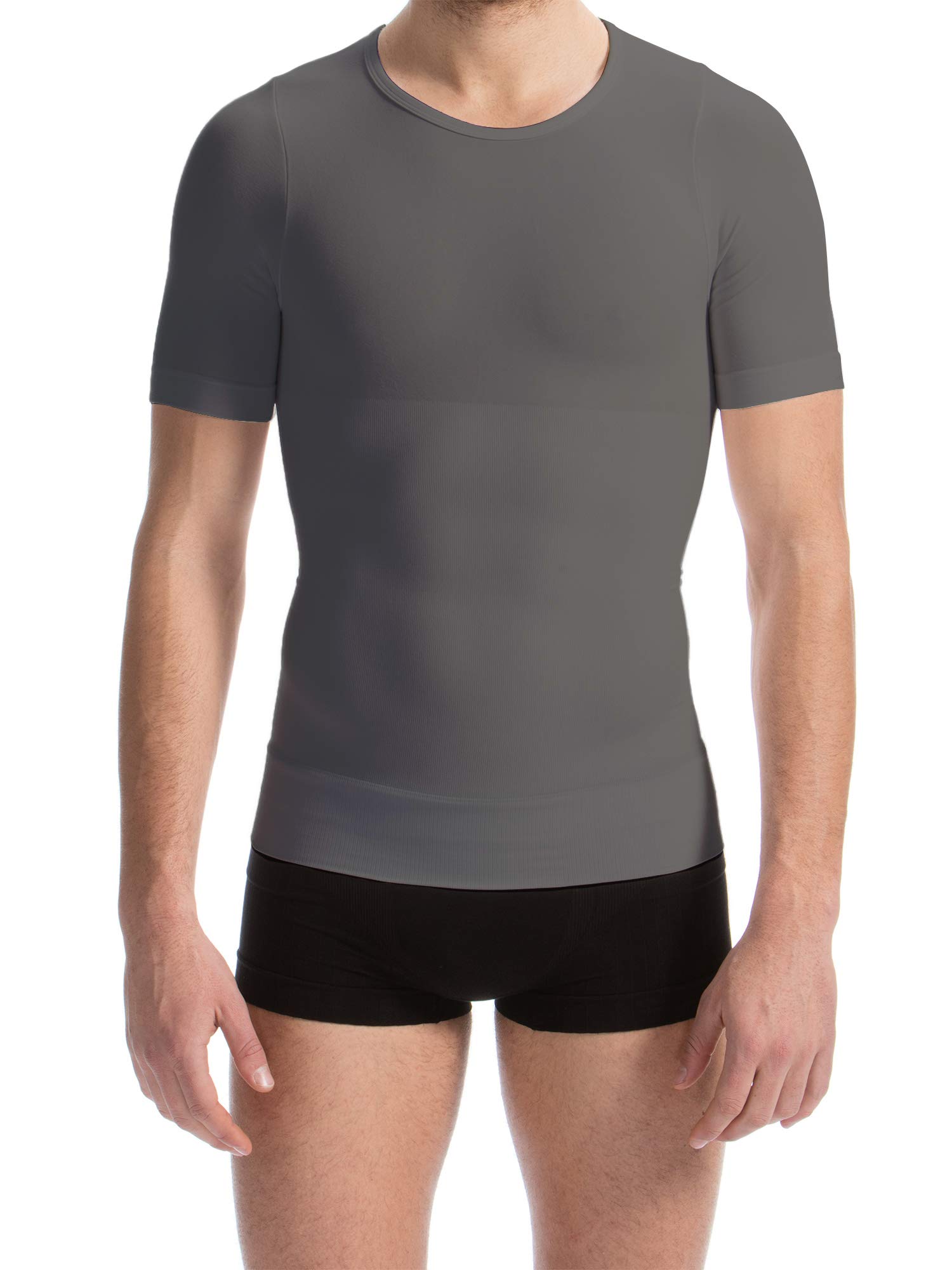 FarmaCell Bauchweg T-Shirt Herren, Figurform Shirt Shapewear aus Baumwolle, Made in Italy, 419