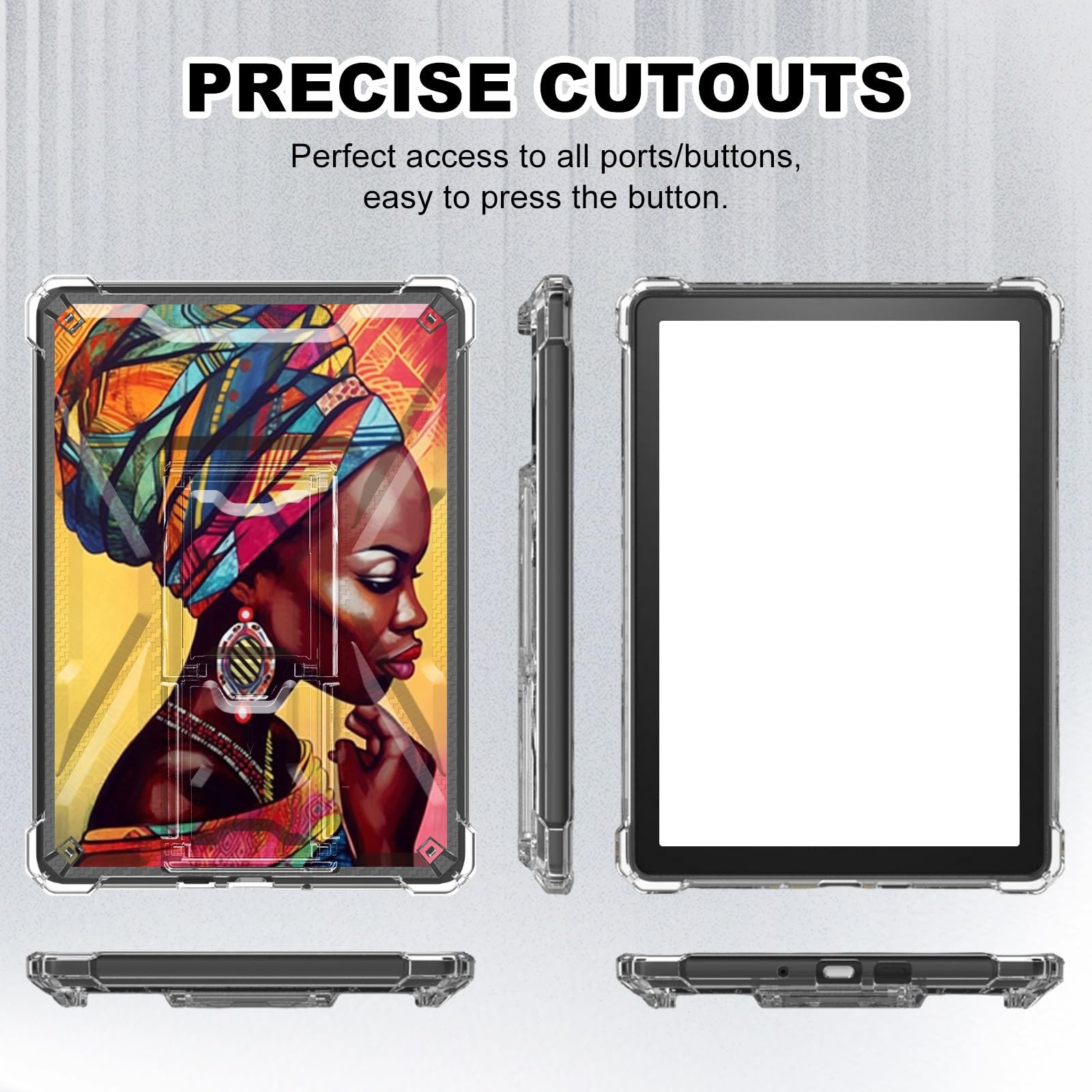 Custodia In Pelle JadaCase Con Stand Per Kindle Paperwhite 11a Gen - Blu, Antishock, Con Funzione Stand