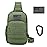 Valinov Tactical Shoulder Bag,Molle Shoulder Backpacks,Military Sling Daypack Backpack with USB Charging port (1 Pack Green)